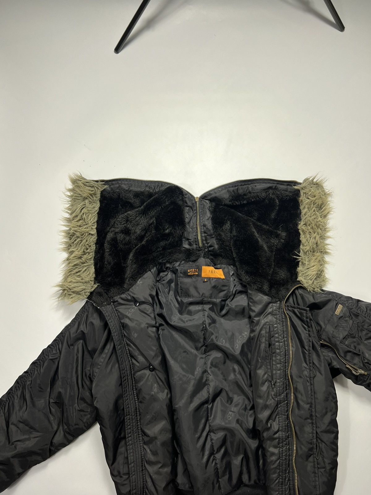 Schott Fur Hood Attached Scott N-2B Cropped Fligh Bomber Jacket Size US S / EU 44-46 / 1 - 12 Thumbnail