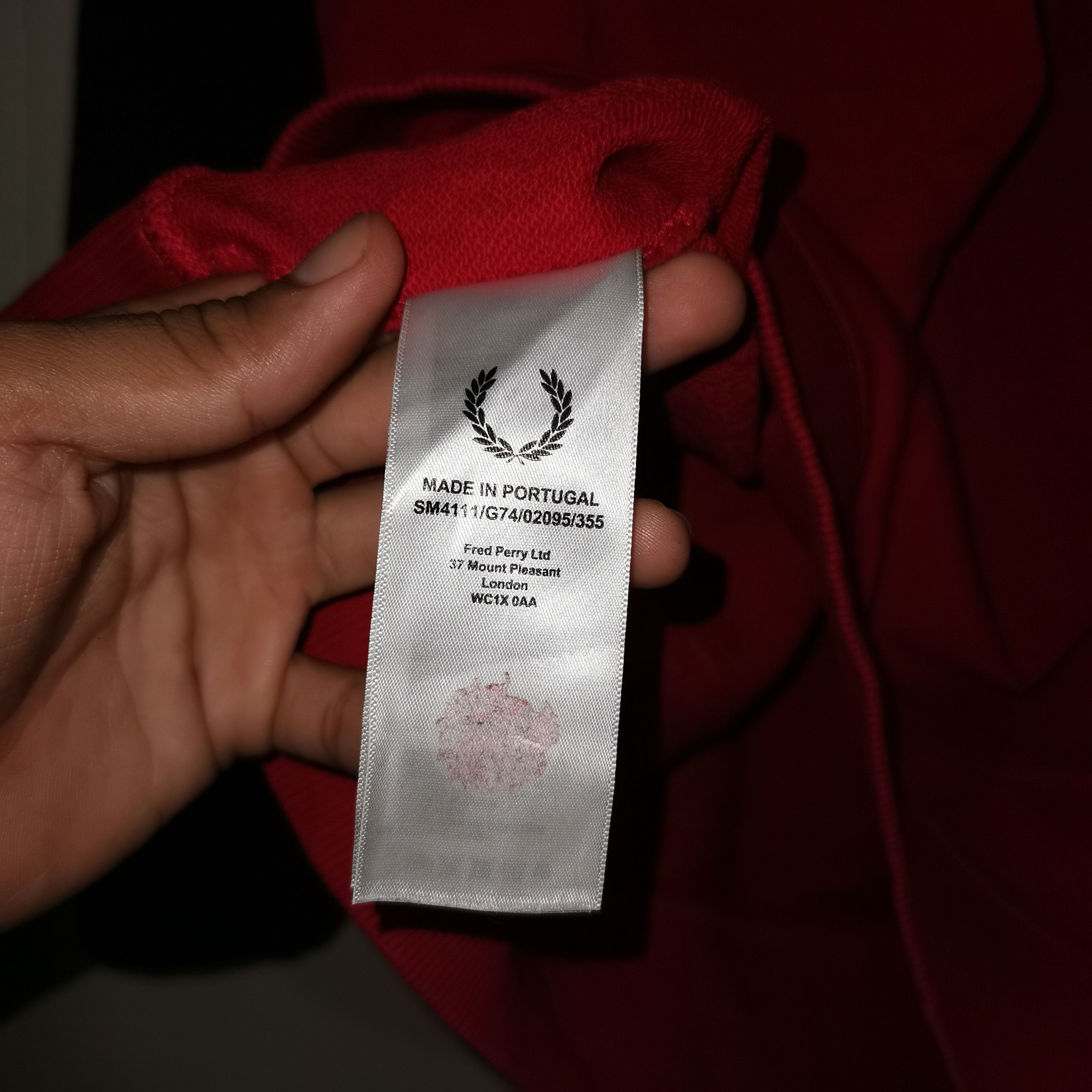 Fred Perry × Raf Simons Rare Raf Simons X Fred perry Red Pocket Crewneck Size US XL / EU 56 / 4 - 10 Thumbnail