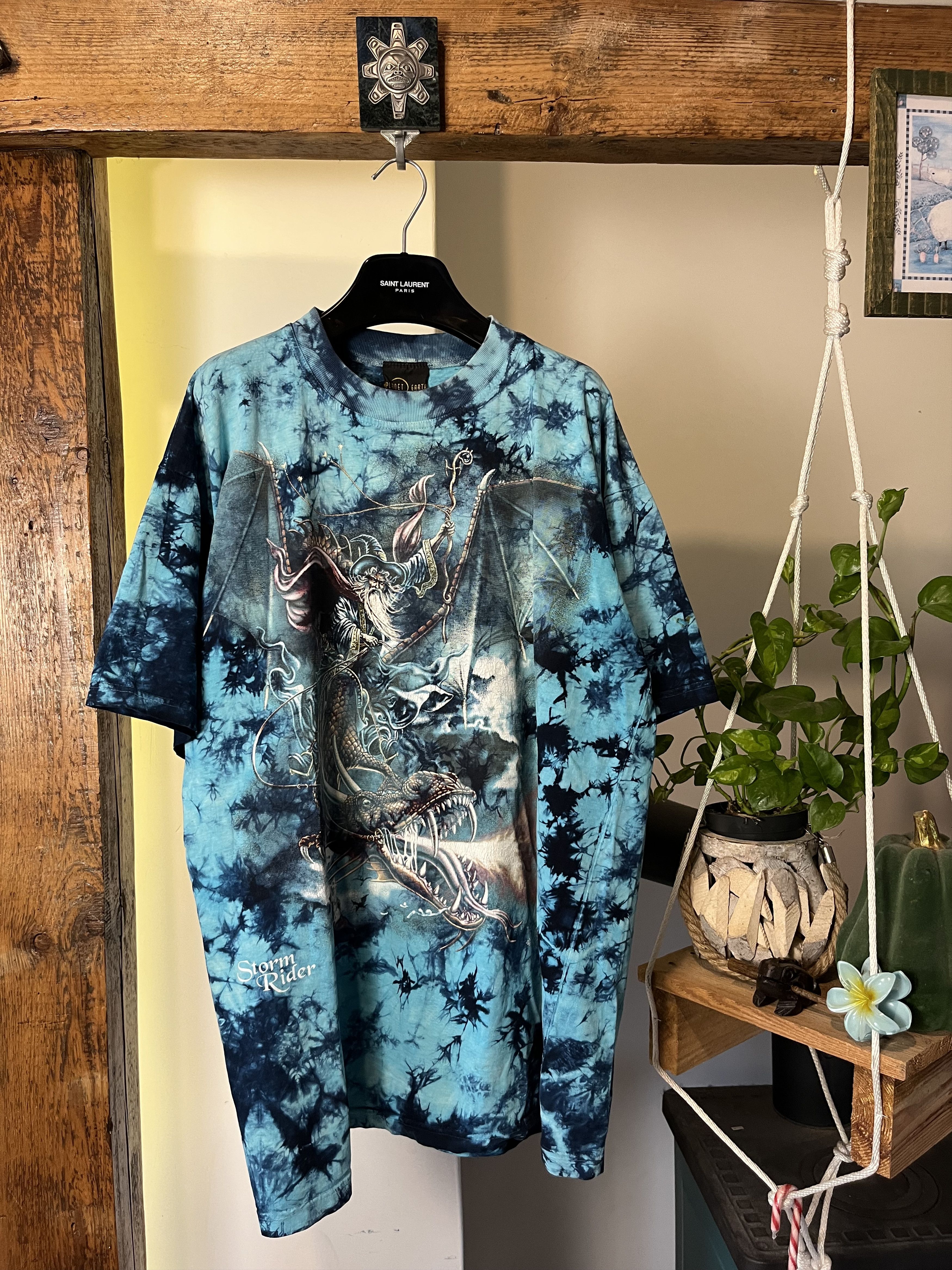 Vintage Vintage Planet Earth - Other Worlds Storm Rider Wizard 90s Size US XL / EU 56 / 4 - 1 Thumbnail