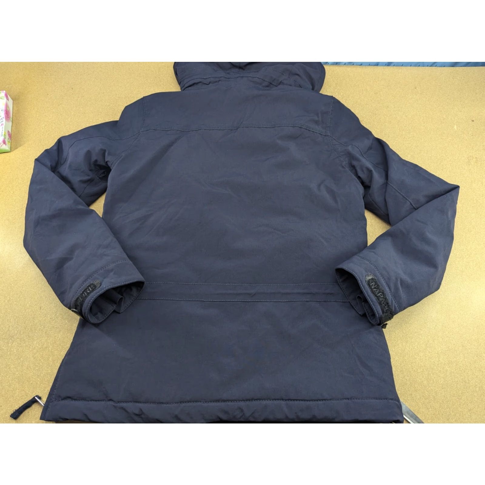Napapijri Napapijri Skidoo Womens Anorak Jacket M Hooded Thermal Warm Winter Blue Jacket Women Medium Blue Womens) Size M / US 6-8 / IT 42-44 - 2 Thumbnail
