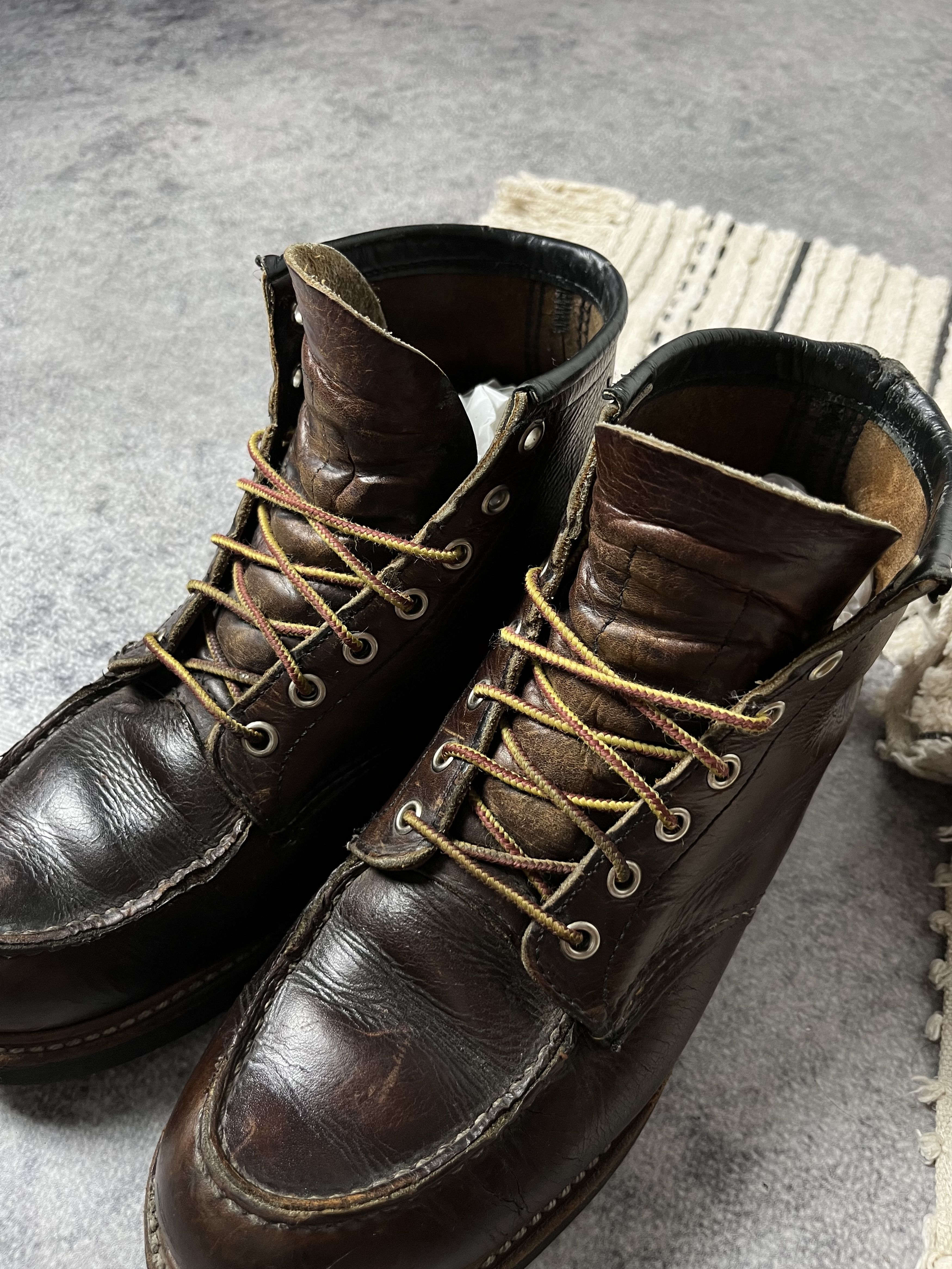Red Wing 🔥Red Wing Heritage Roughneck USA 8146 Moc Toe Vintage Boots Size US 8 / EU 41 - 10 Thumbnail