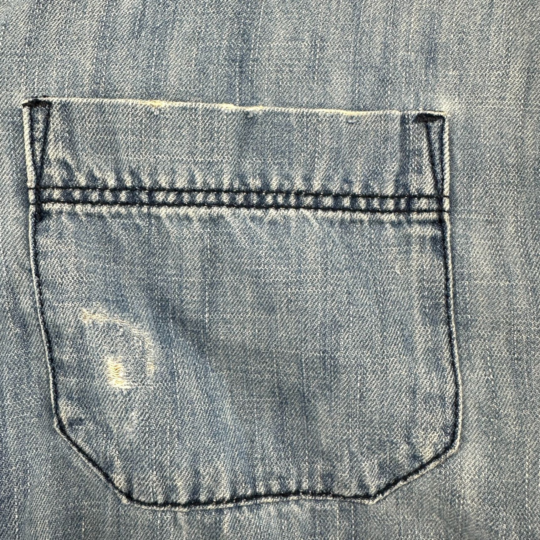 Zara Zara Denim Jacket Mens M Blue Chore Bomber Jacket Zip Medium Wash 90s Distressed Cotton Solid Size US M / EU 48-50 / 2 - 7 Thumbnail