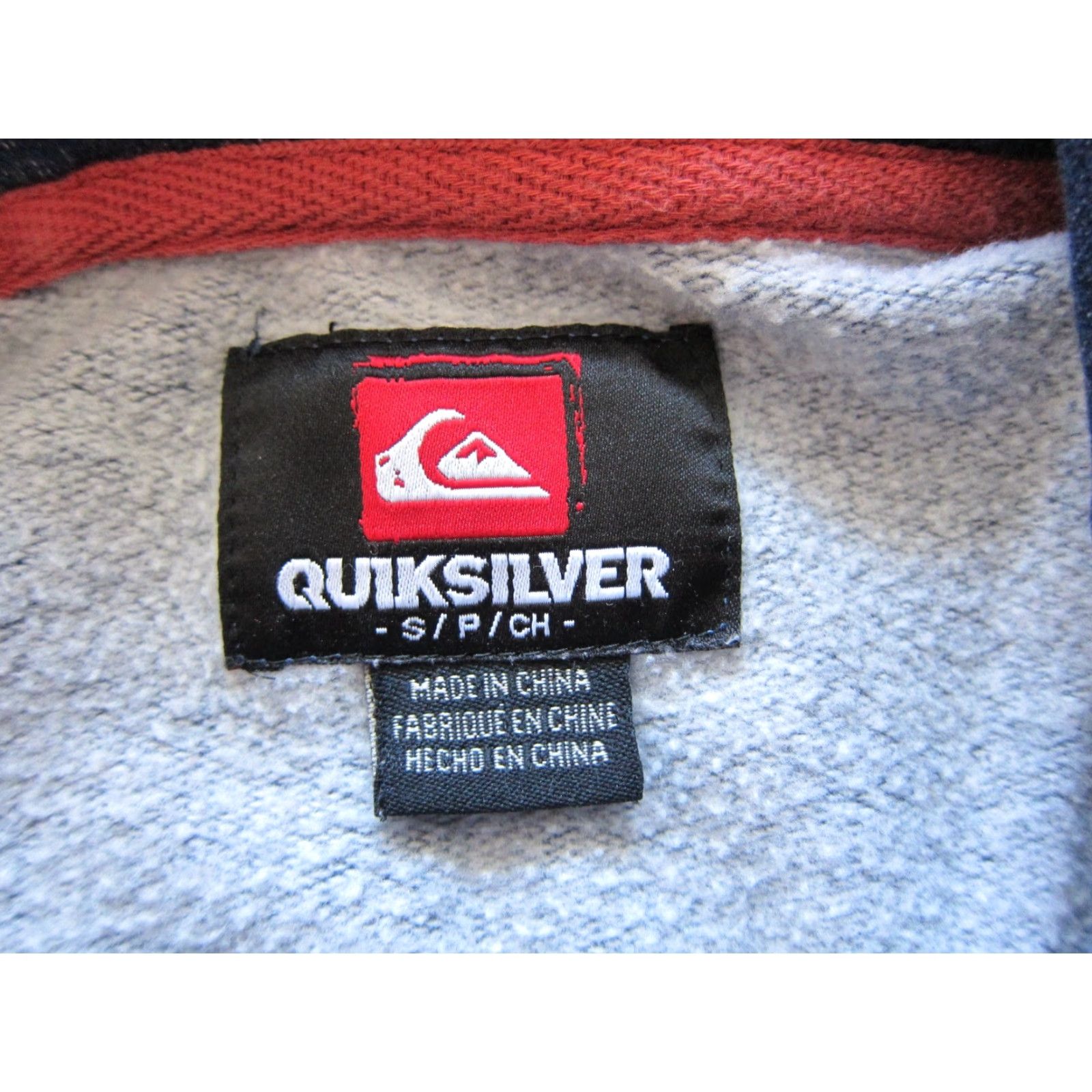 Quiksilver Quiksilver Sweatshirt Pullover Hooded Pocket Blue Red Stripe Men Size Small Size US S / EU 44-46 / 1 - 4 Thumbnail