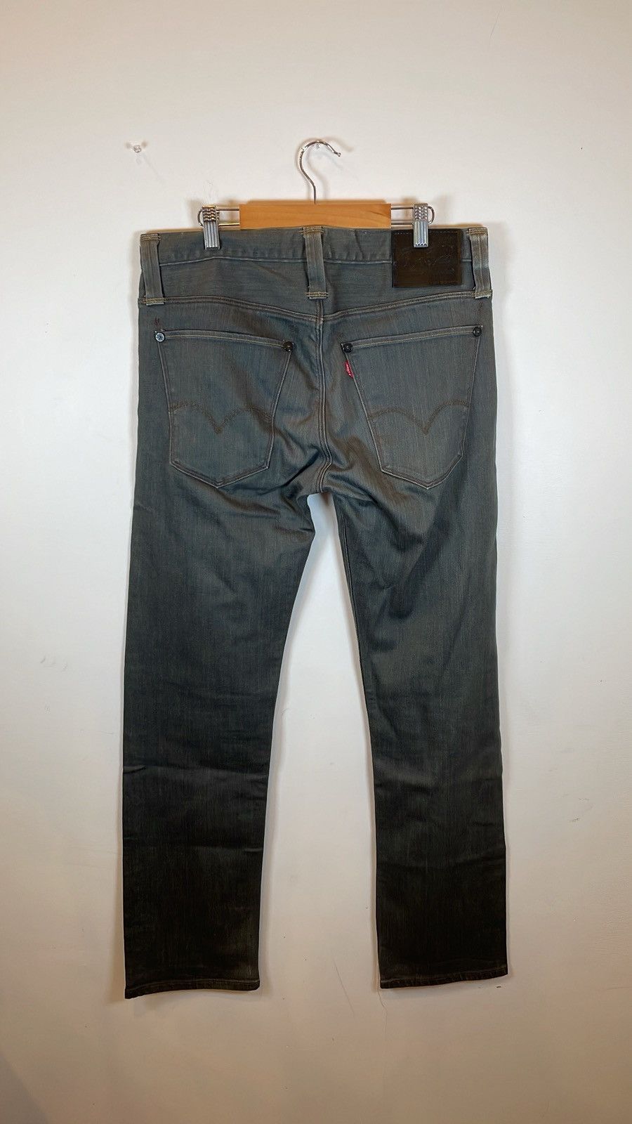 Japanese Brand Levi’s Japan Fit Sample Jeans - Gray Wash Prototype Size US 33 - 2 Thumbnail