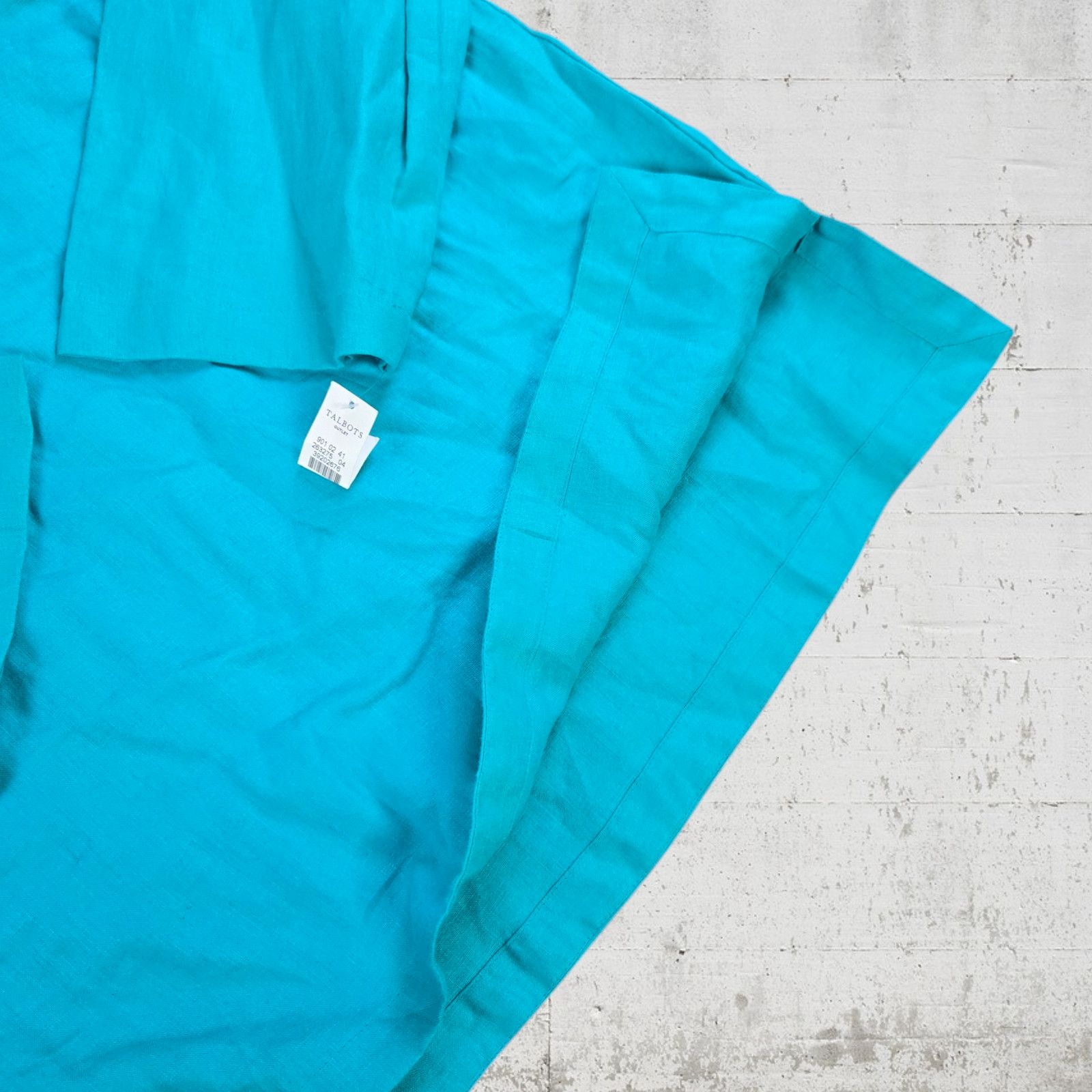 Other Talbots Teal Embroidered Linen Blouse Size Large Size L / US 10 / IT 46 - 6 Thumbnail