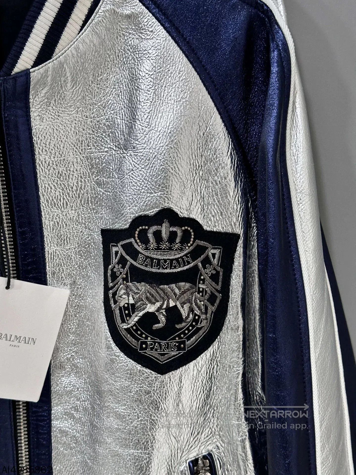 Balmain Balmain Tinfoil Patchwork Baseball Jacket. Size US M / EU 48-50 / 2 - 3 Thumbnail