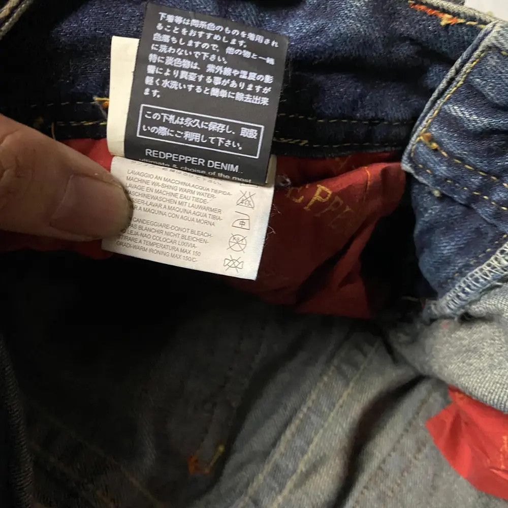 Japanese Brand Red Pepper Flared Ethnic Jeans Size US 27 - 15 Thumbnail