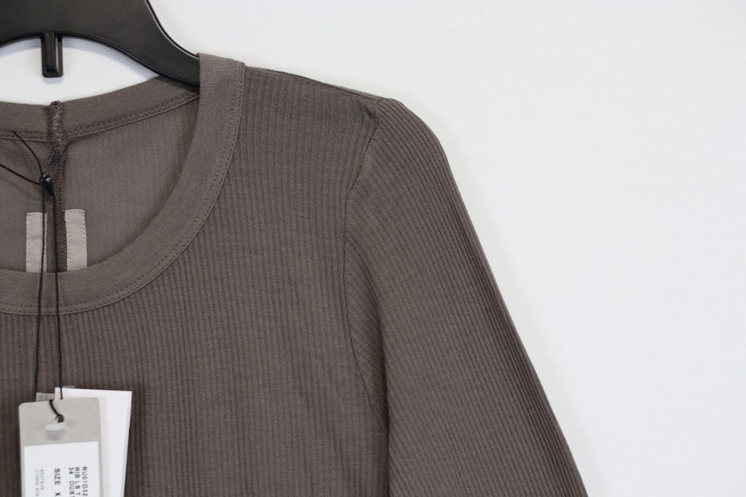 Rick Owens o1rshd1 Long-Sleeved T-Shirt in Brown Size US XL / EU 56 / 4 - 6 Thumbnail