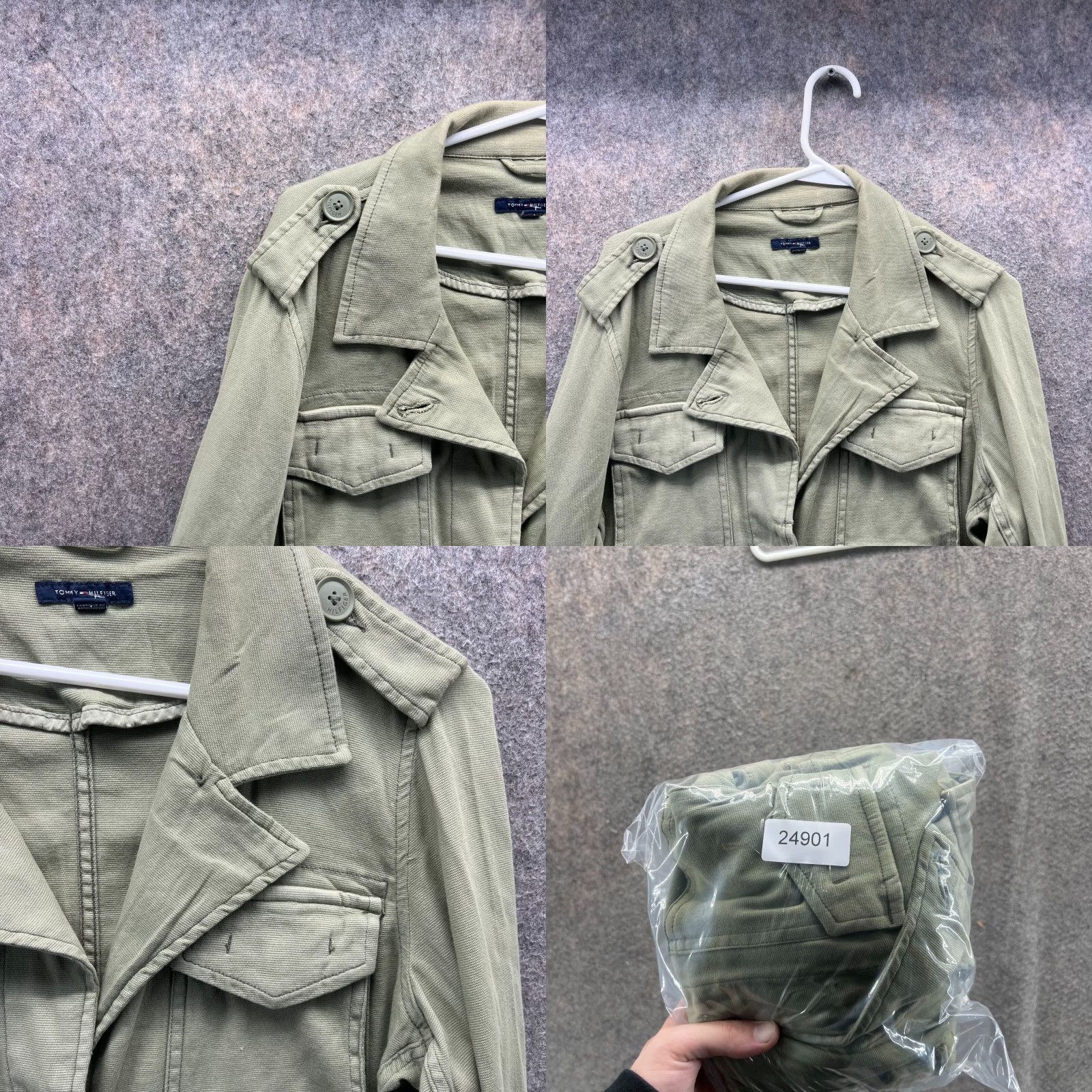 Tommy Hilfiger Tommy Hilfiger Jacket Women Large Military Field Olive Green Pockets Canvas Size L / US 10 / IT 46 - 8 Thumbnail