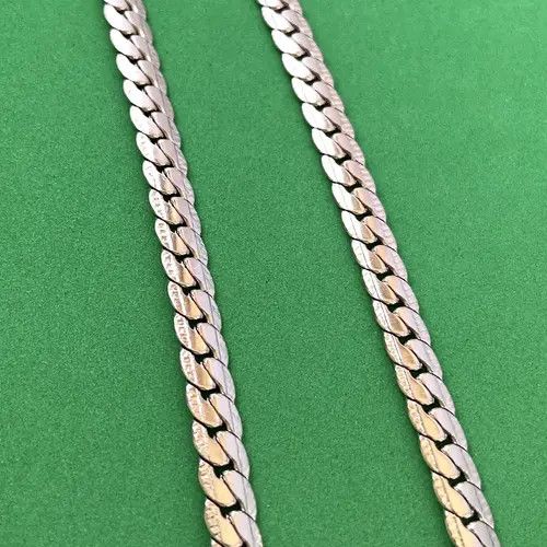 Designer × Jewelry Titanium Steel Link Chain Necklace for Men Women Size ONE SIZE - 4 Thumbnail