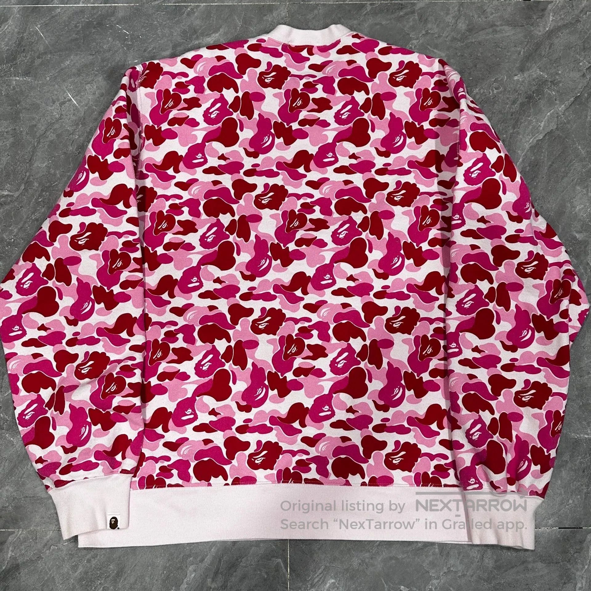 Bape Bape Camouflage Pink Crew Neck Sweatshirt. Size XXL / US 16-18 / IT 52-54 - 2 Thumbnail