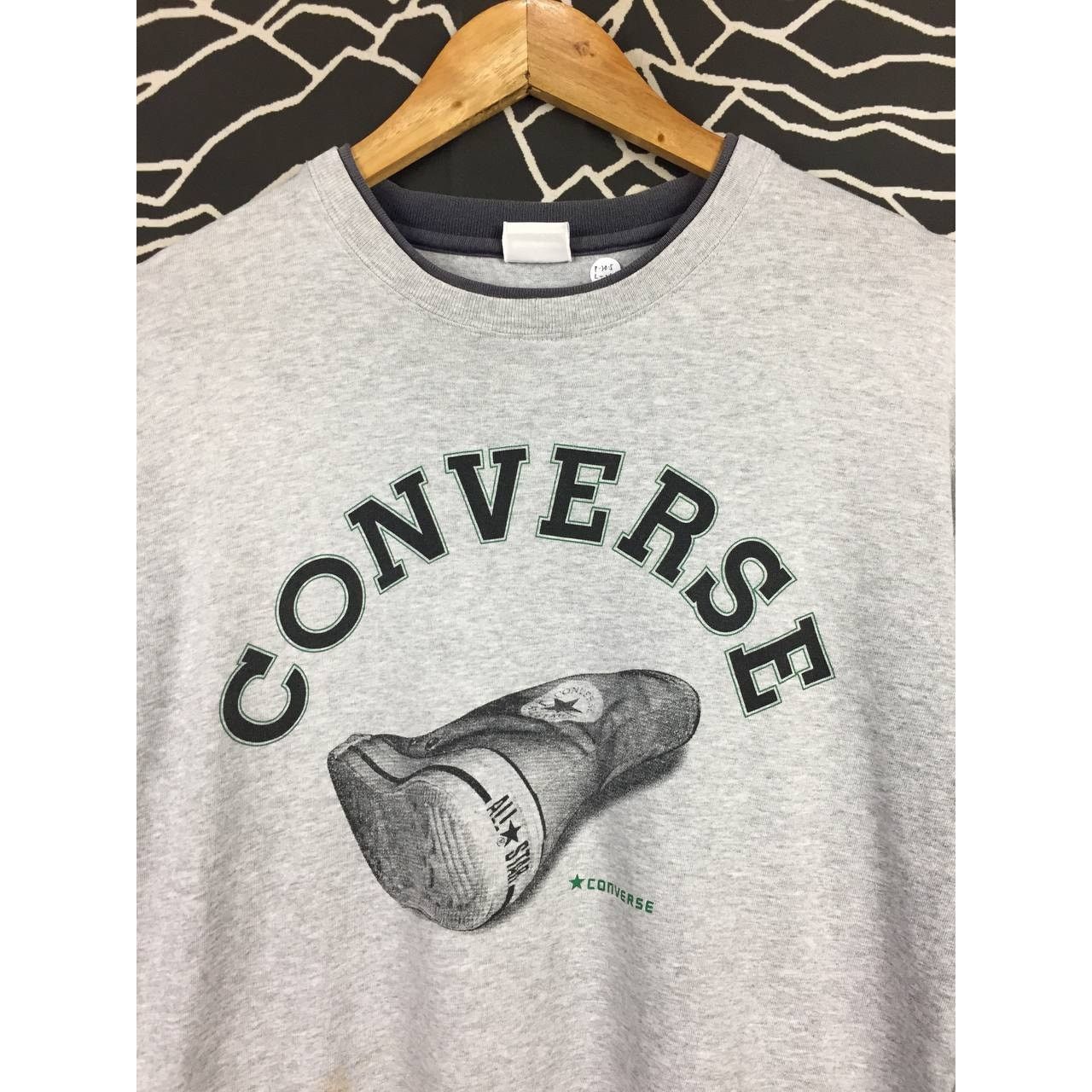 Converse Converse All Star Spell Out Logo Long Sleeve Tee Size US L / EU 52-54 / 3 - 3 Thumbnail