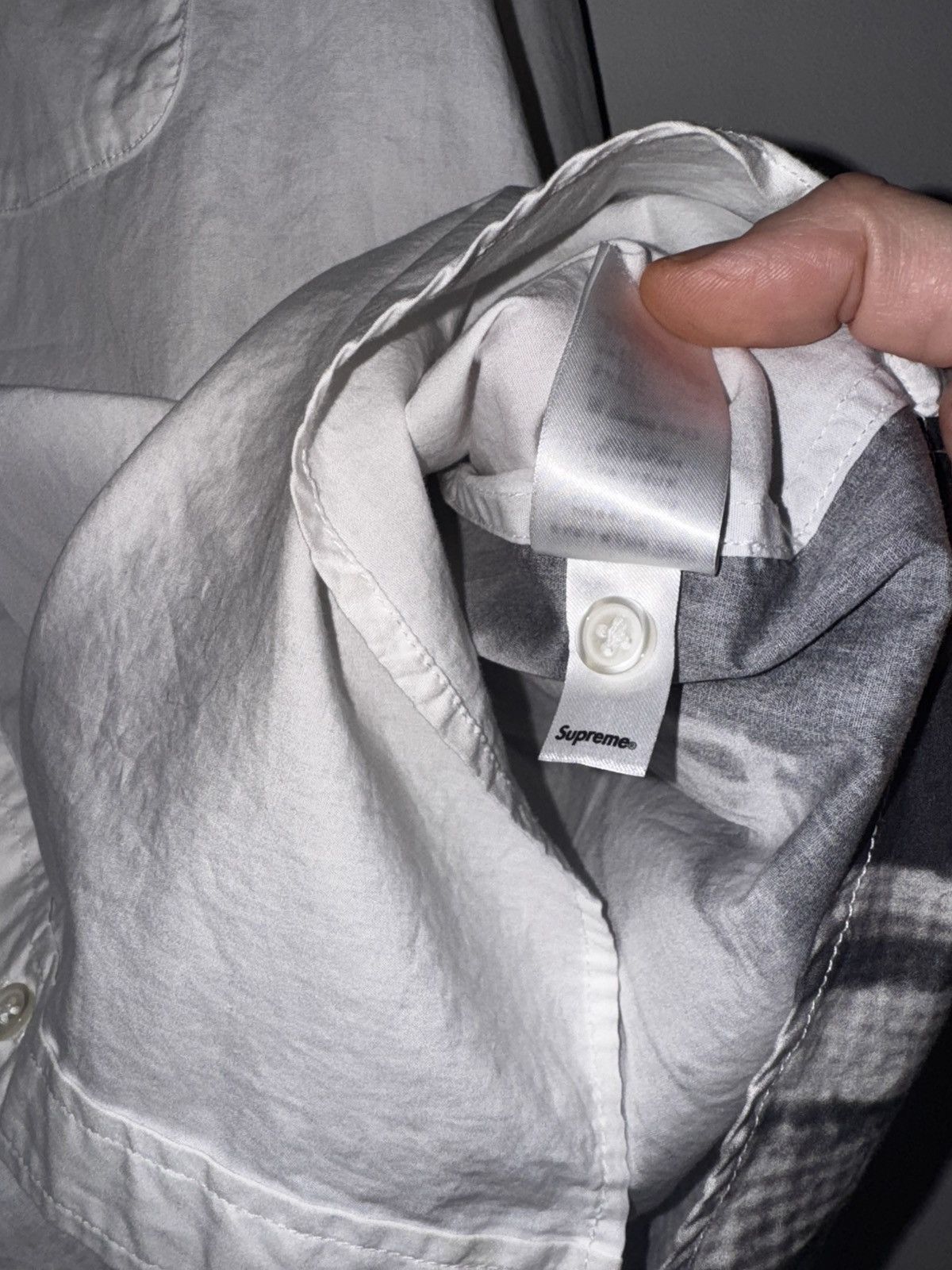 Supreme Supreme Aphex Twin Come To Daddy Button Up Shirt White Size US M / EU 48-50 / 2 - 8 Thumbnail