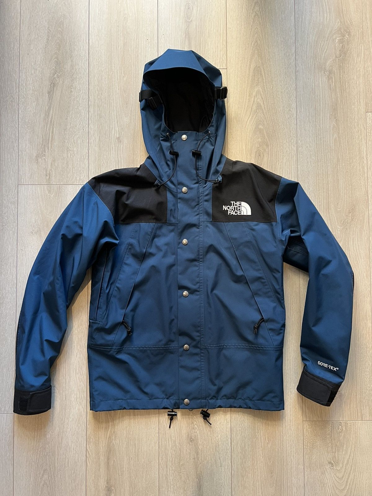 image of The North Face 1990 Mountain Jacket Gtx in Petrol Blue, Men's (Size Small)