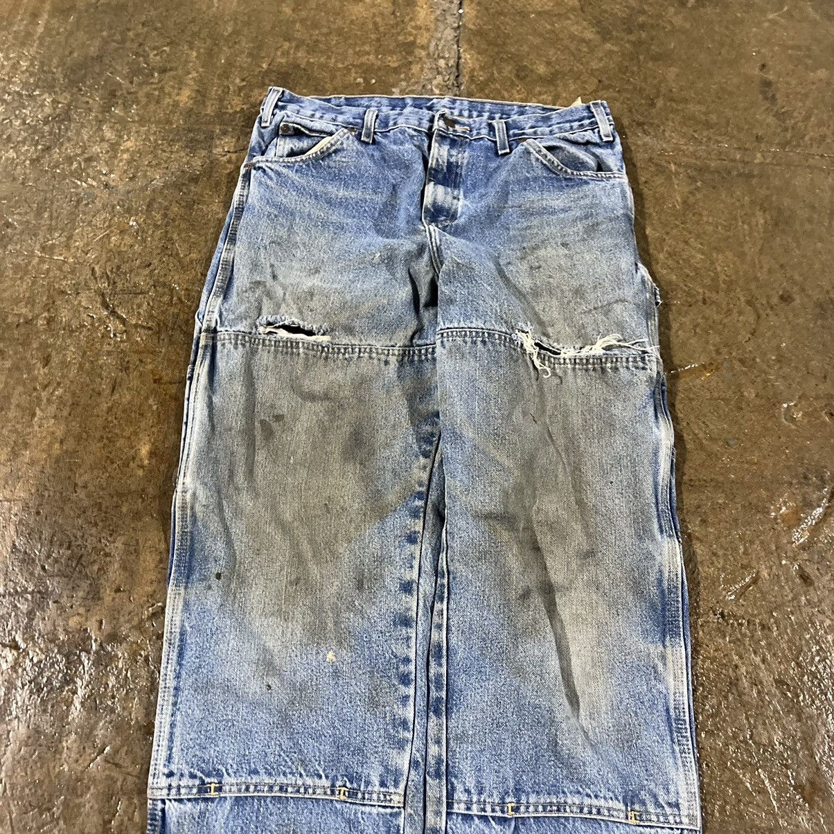Carhartt × Vintage Crazy Dickies Double Knee Carpenter Jeans Workwear Skater Size US 34 / EU 50 - 4 Thumbnail