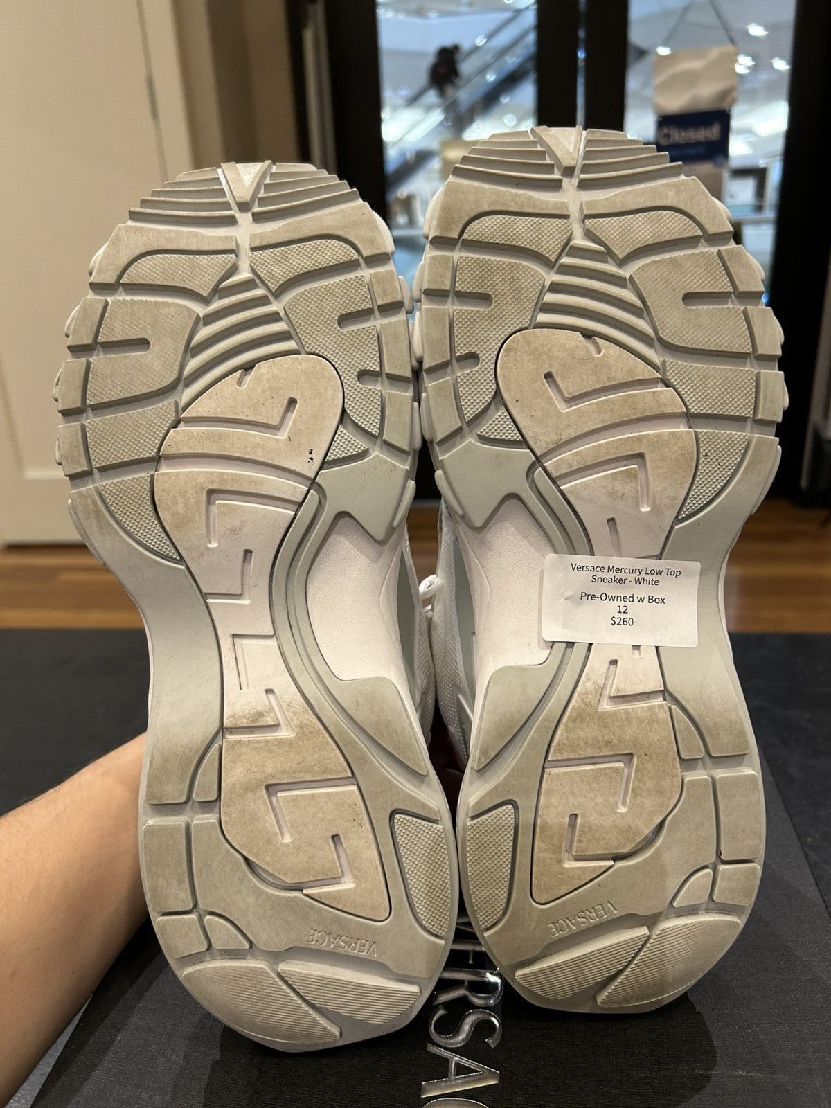 Versace Versace Mercury Low Top Sneaker - White Size US 12 / EU 45 - 5 Thumbnail