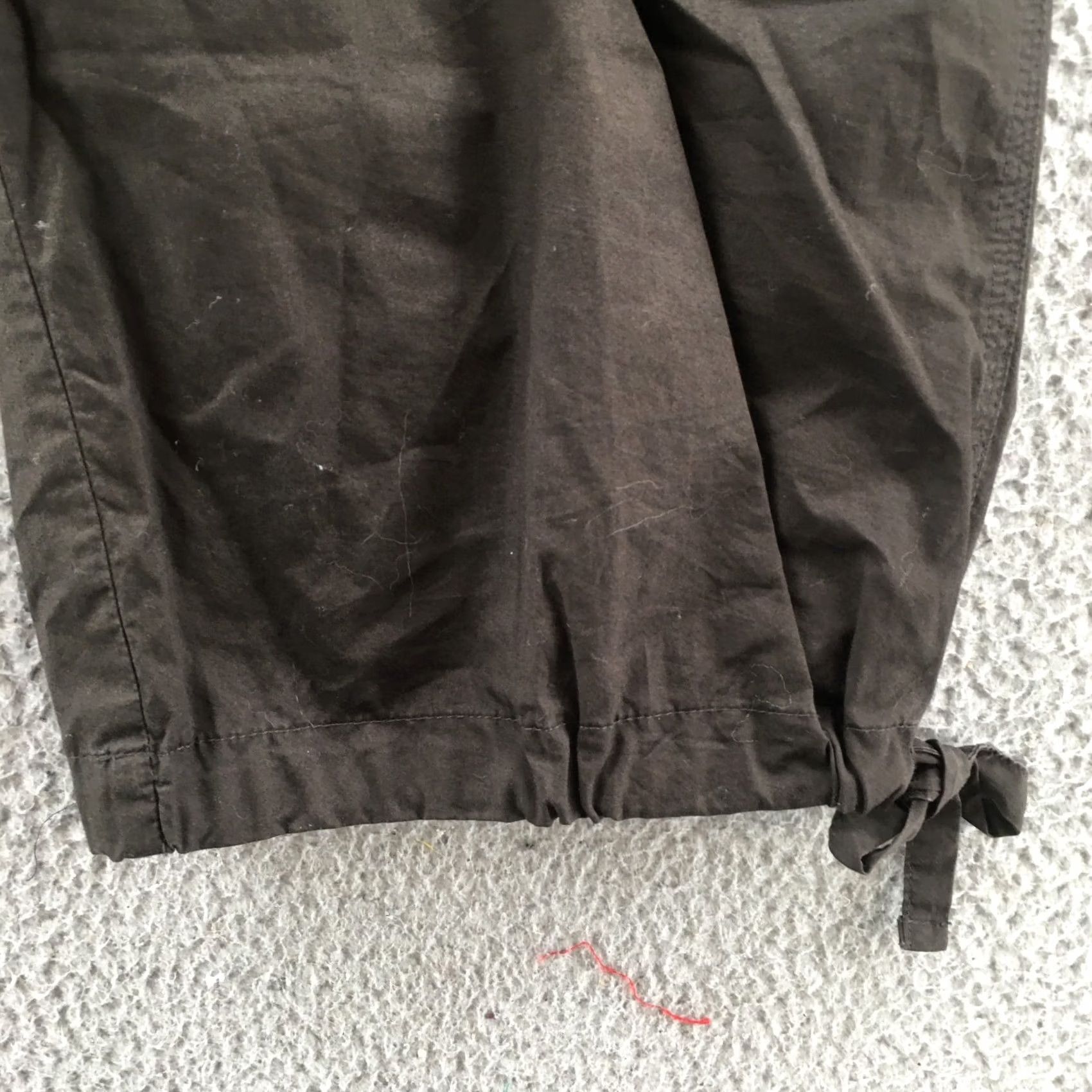 Vintage Chicos Cargo Pants Womens Hi-Rise Cotton Zip Fly Casual Brown Size 26" / US 2 / IT 38 - 6 Thumbnail