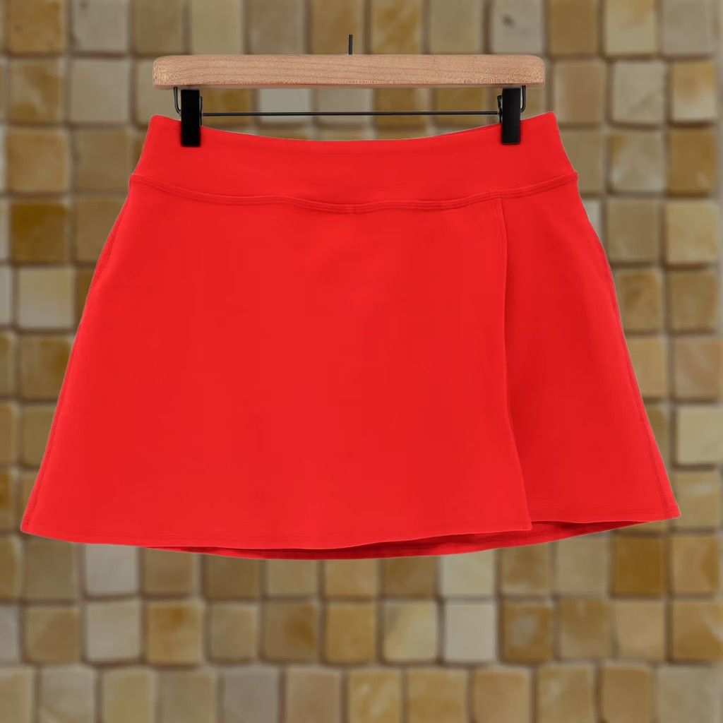 Beyond Yoga Beyond Yoga Womens Spacedye Points Crossover Skirt Candy Apple Red Heather Sz M - Casual, Pull-On, M Size Size 32" / US 10 / IT 46 - 1 Thumbnail