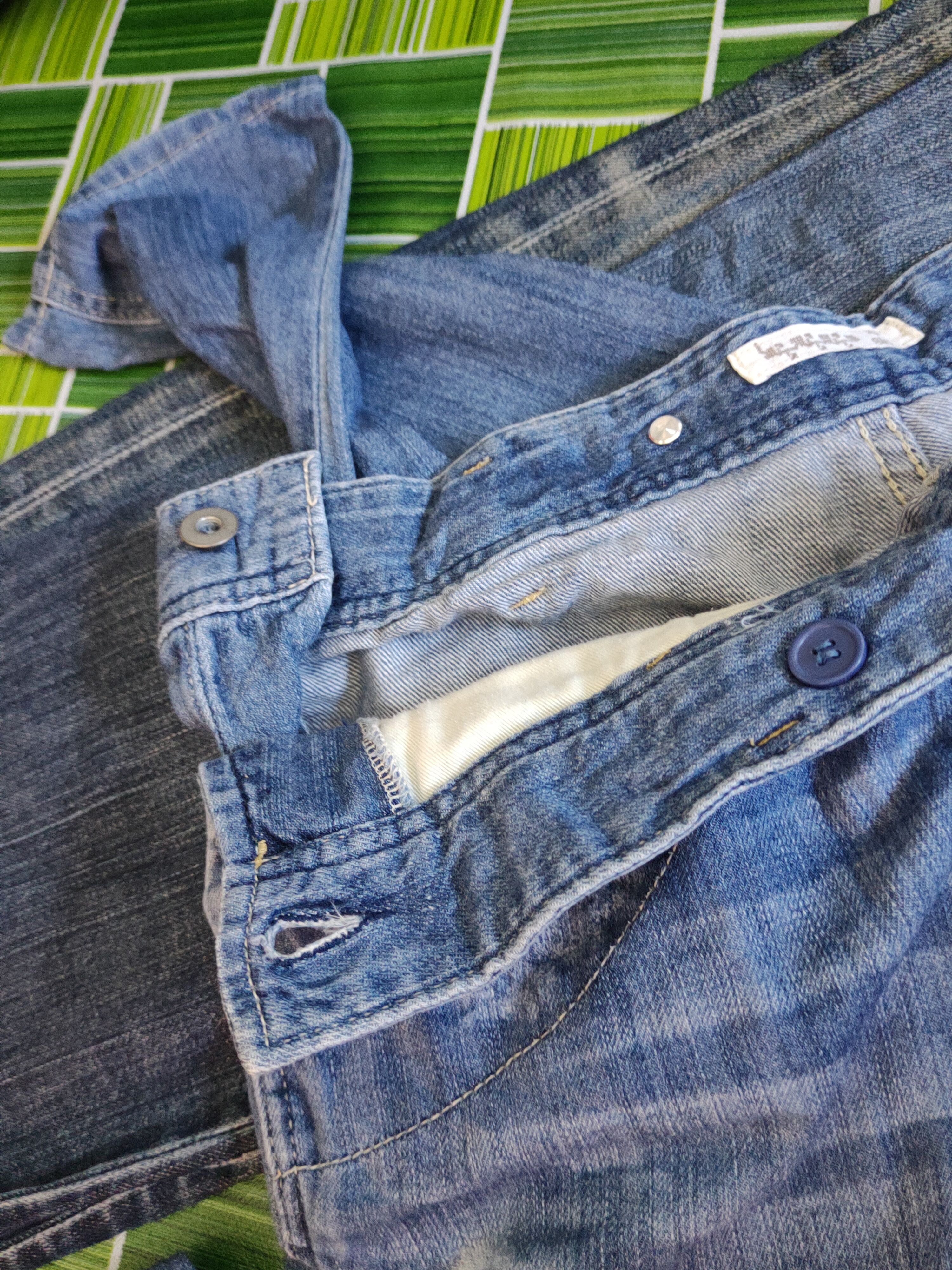 Japanese Brand Japanese Brand Blue Distressed Ripped Jeans #S1807 Size 30" / US 8 / IT 44 - 12 Thumbnail