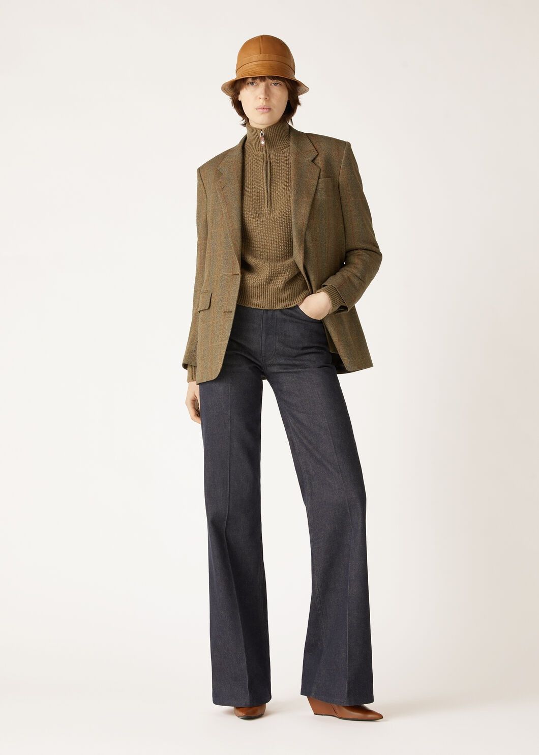 Loro Piana o1w1db10825 FAO2899 Fobello Sweater in Brown Size M / US 6-8 / IT 42-44 - 2 Thumbnail