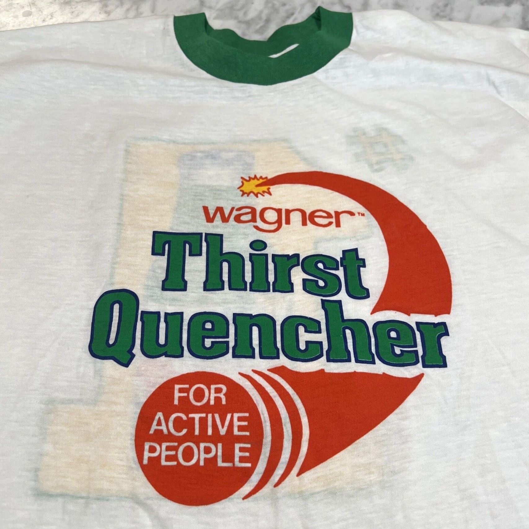 Doublet VINTAGE Wagner Ringer T-Shirt Men XL White 1980s Made in USA Double Sided Graphic Size US XL / EU 56 / 4 - 2 Thumbnail