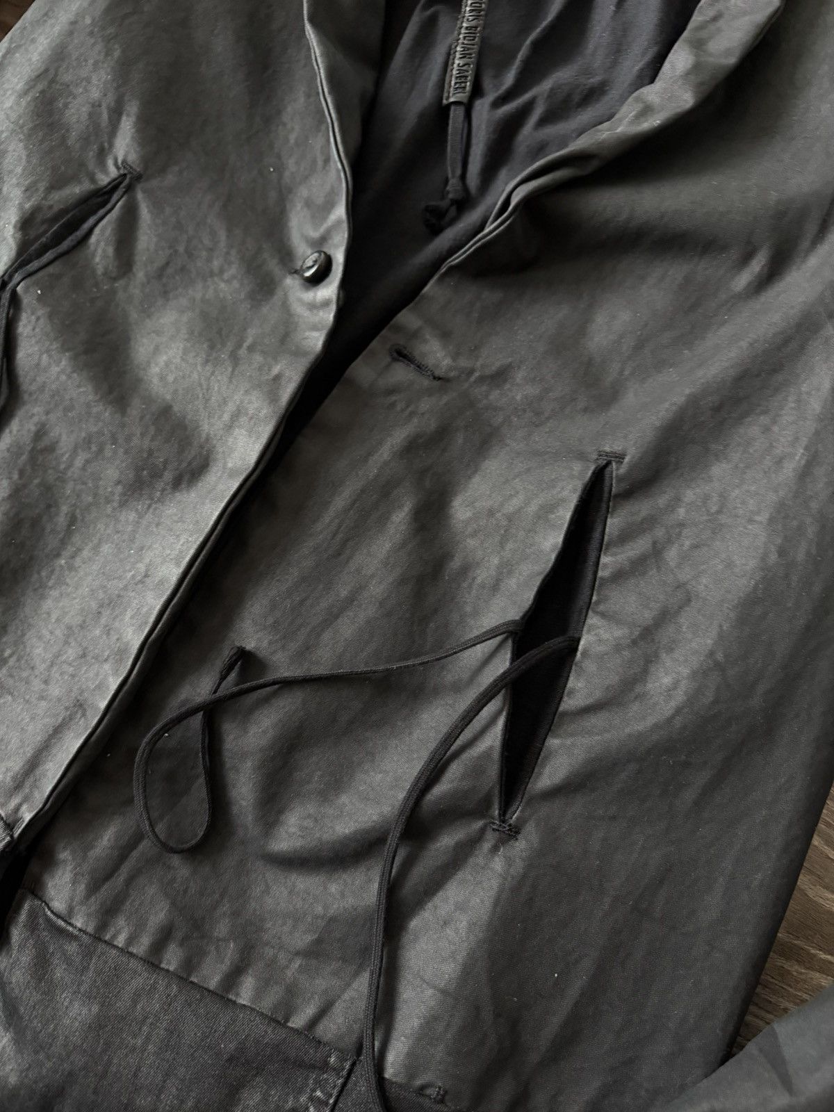 Boris Bidjan Saberi Boris Bidjan Saberi AW09-10 JP2 Waxed Perforated Lamb JCKT Size US M / EU 48-50 / 2 - 10 Thumbnail