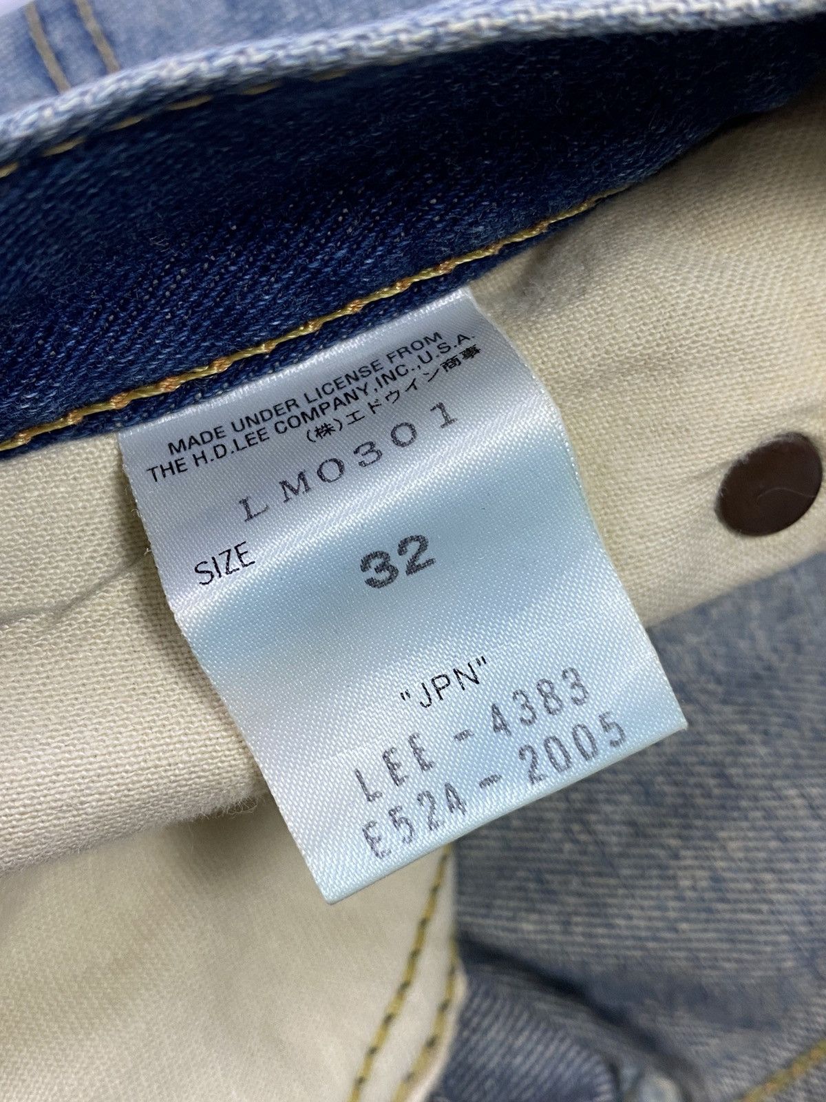 Japanese Brand × Jean × Lee 💥Faded💥 lee dirty fade mudwash jeans denim pant Size US 34 / EU 50 - 8 Thumbnail