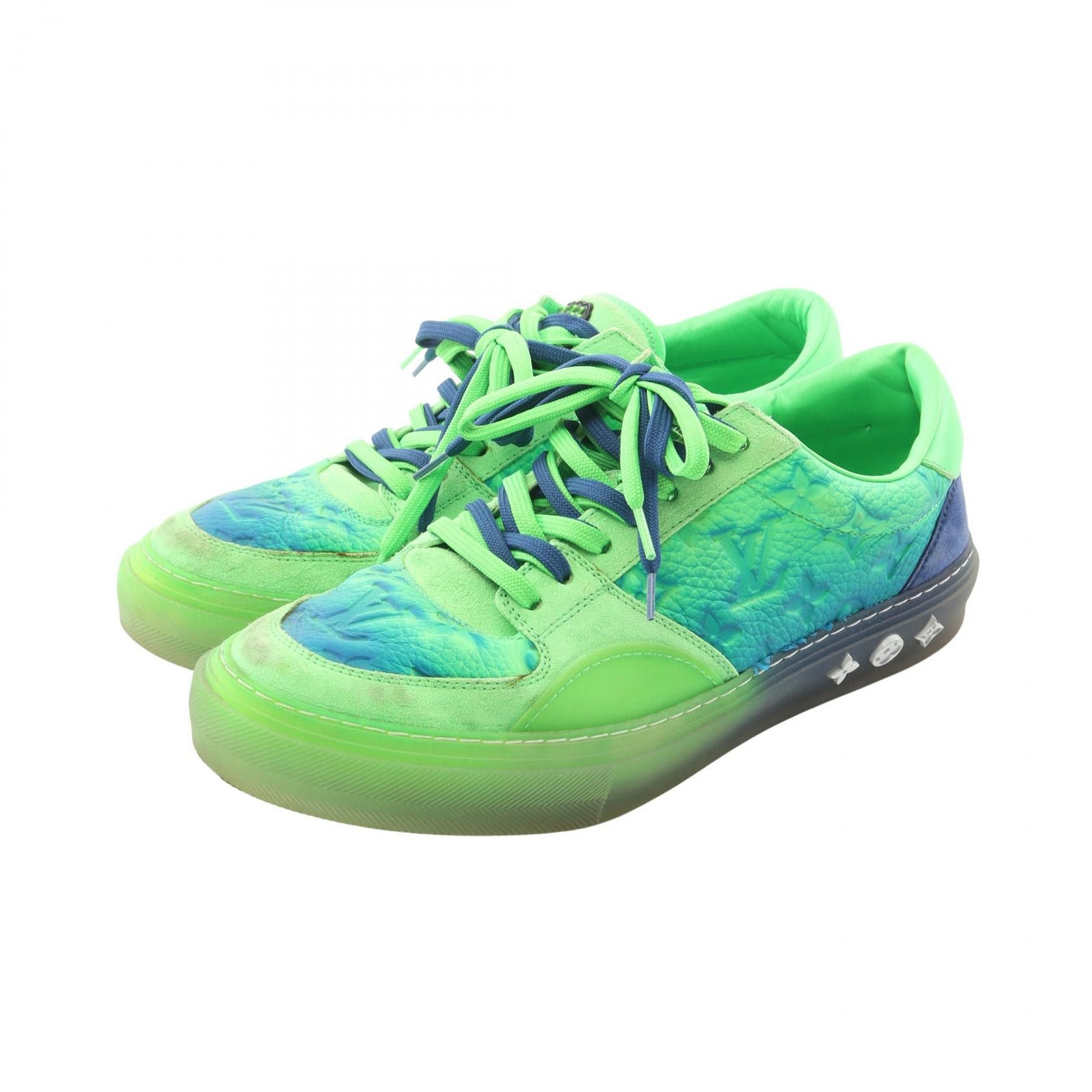 Louis Vuitton Louis Vuitton Lv Orlato Line Richelieu Leather Suede Sneakers Leather Shoes in Green