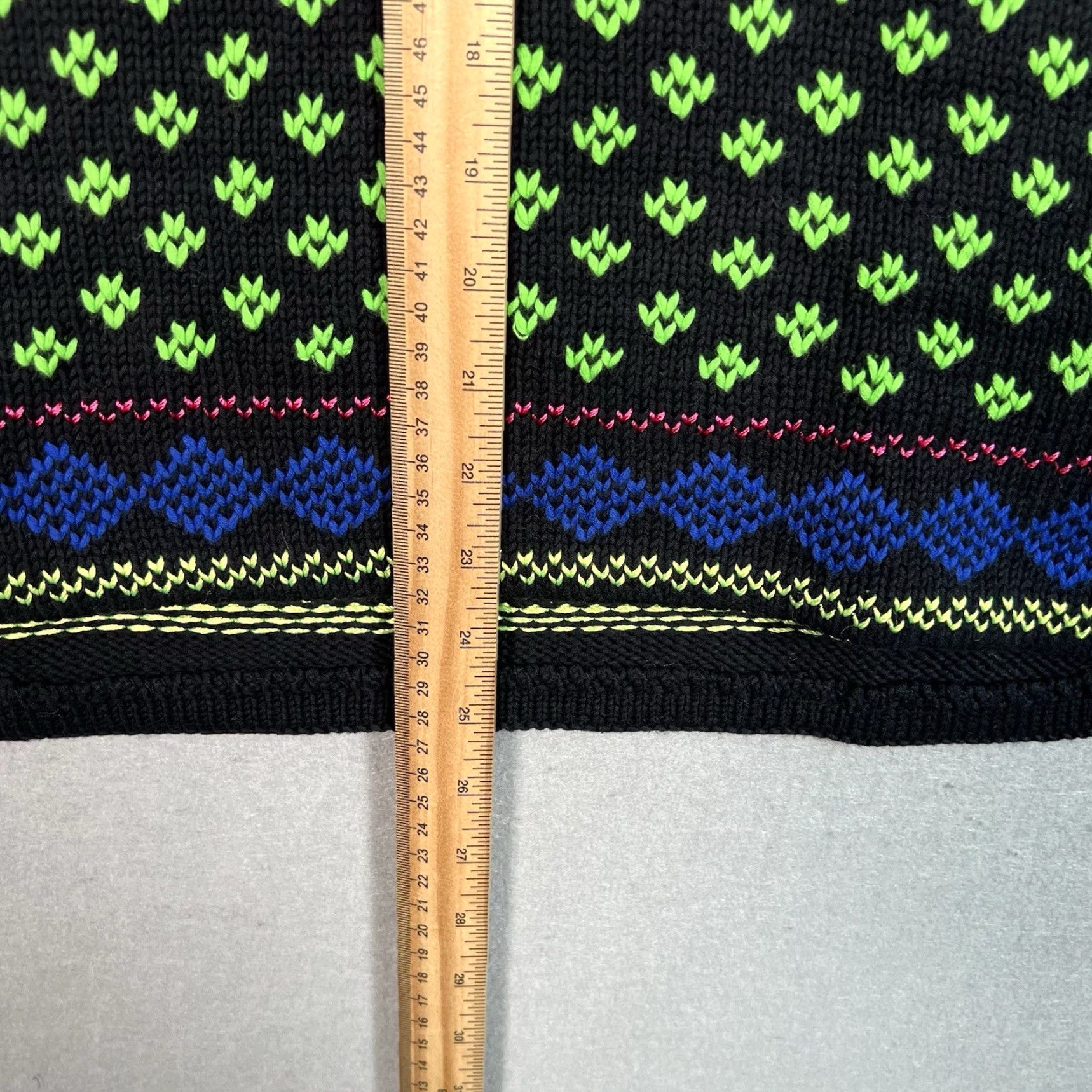 Ralph Lauren VINTAGE Lauren Ralph Lauren Sweater XS Black Neon Accent Womens Size XS / US 0-2 / IT 36-38 - 3 Thumbnail
