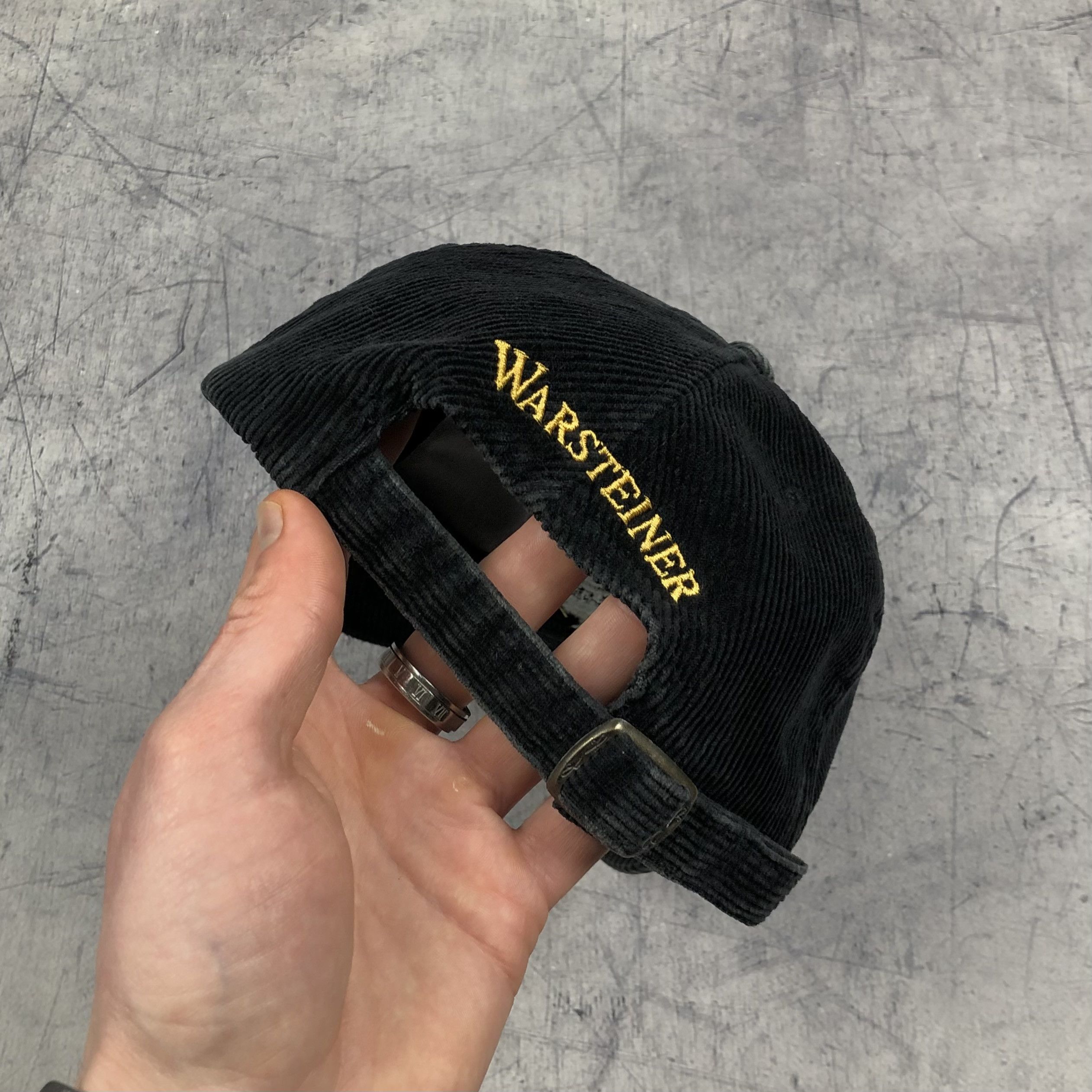 Vintage Vintage Warsteiner Corduroy Cap 90s Size ONE SIZE - 6 Thumbnail