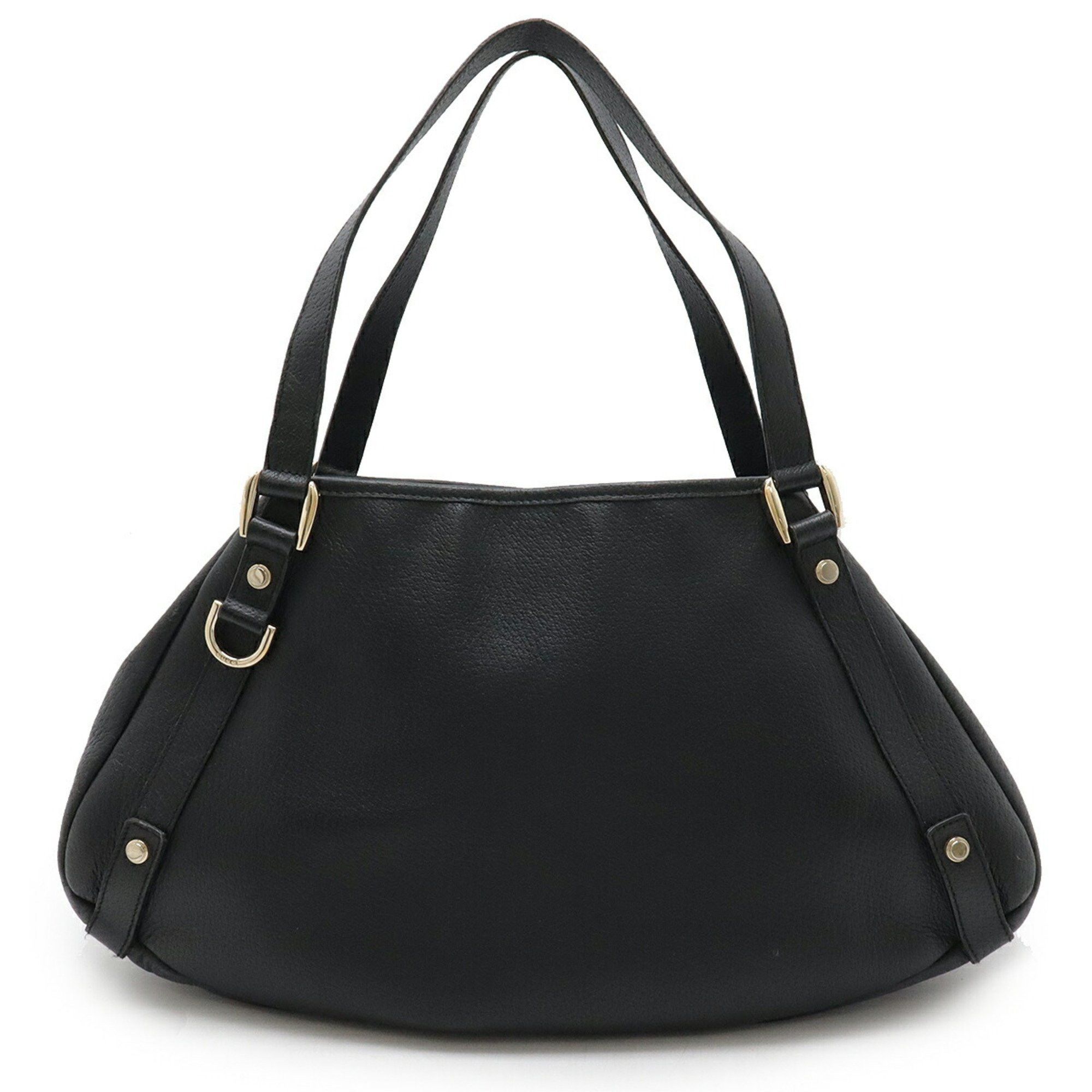 Gucci Abby Tote Bag Shoulder Leather Black 130736, Women's