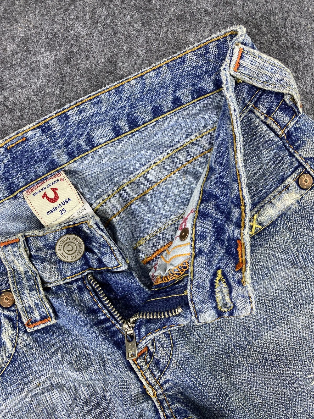 If Six Was Nine × Jean × True Religion True Relegion Distressed patchwork flare jeans - J1113 Size US 28 / EU 44 - 10 Thumbnail