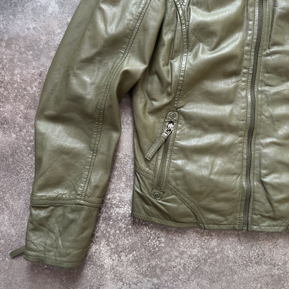 If Six Was Nine Gipsy Vintage Avant Garde Zip Details Leather Biker Jacket Size S / US 4 / IT 40 - 7 Thumbnail