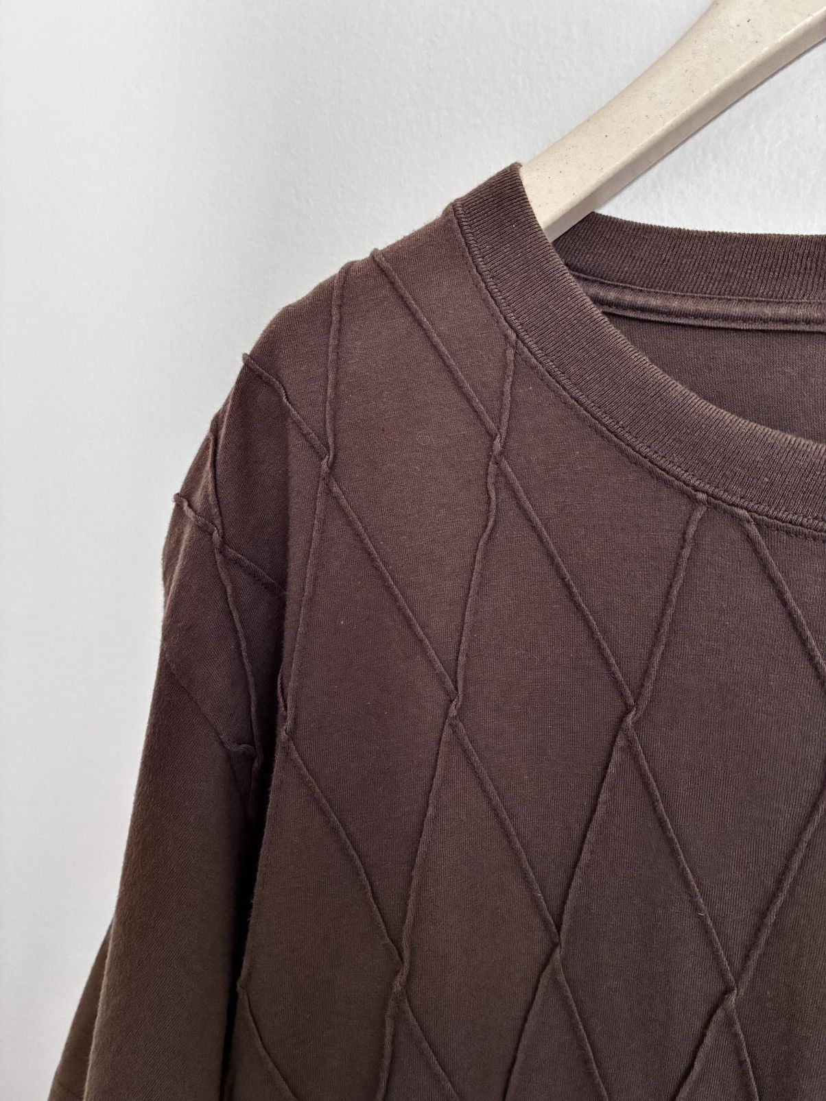 Issey Miyake Issey Miyake Men SS02 Textured Diamond Knit Tee Size US M / EU 48-50 / 2 - 7 Thumbnail