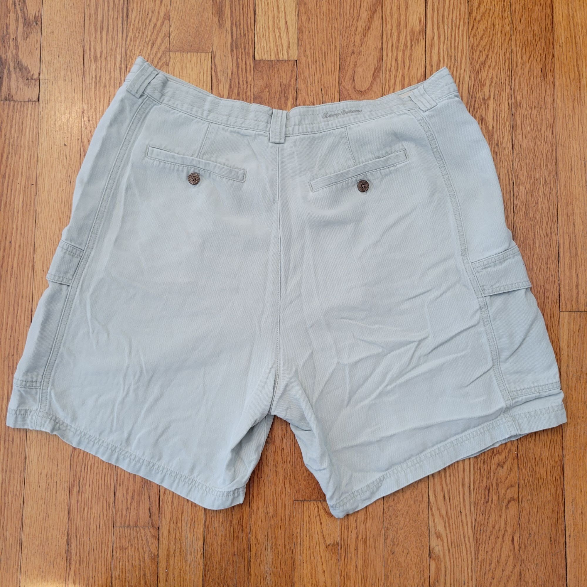 Tommy Bahama Tommy Bahama Cargo Shorts 38 Cream Lightweight Summer Beach Size US 38 / EU 54 - 6 Thumbnail