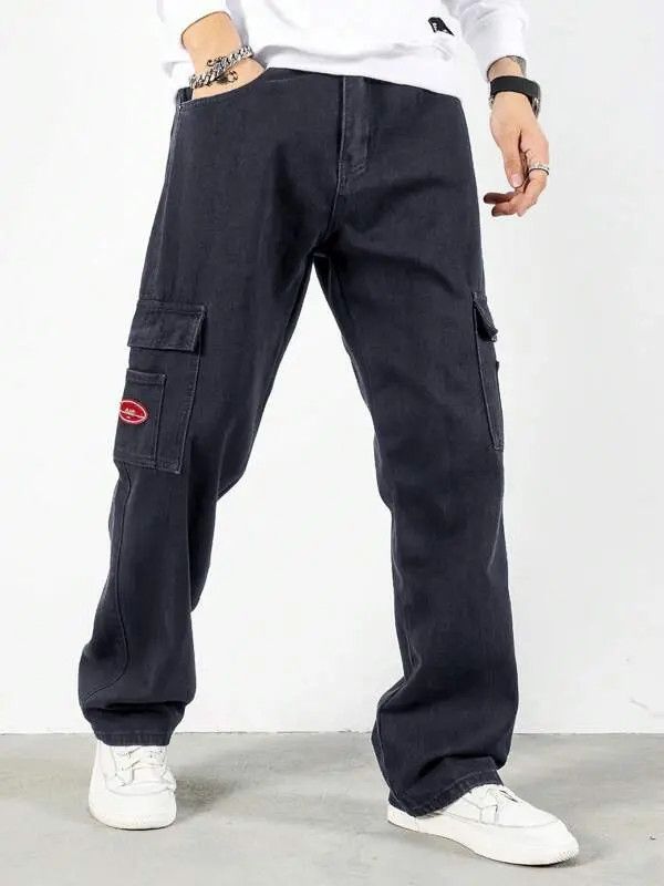 Jean Komuro x Mari Cargo Pocket Denim Jeans Straight fit Size US 32 / EU 48 - 3 Thumbnail