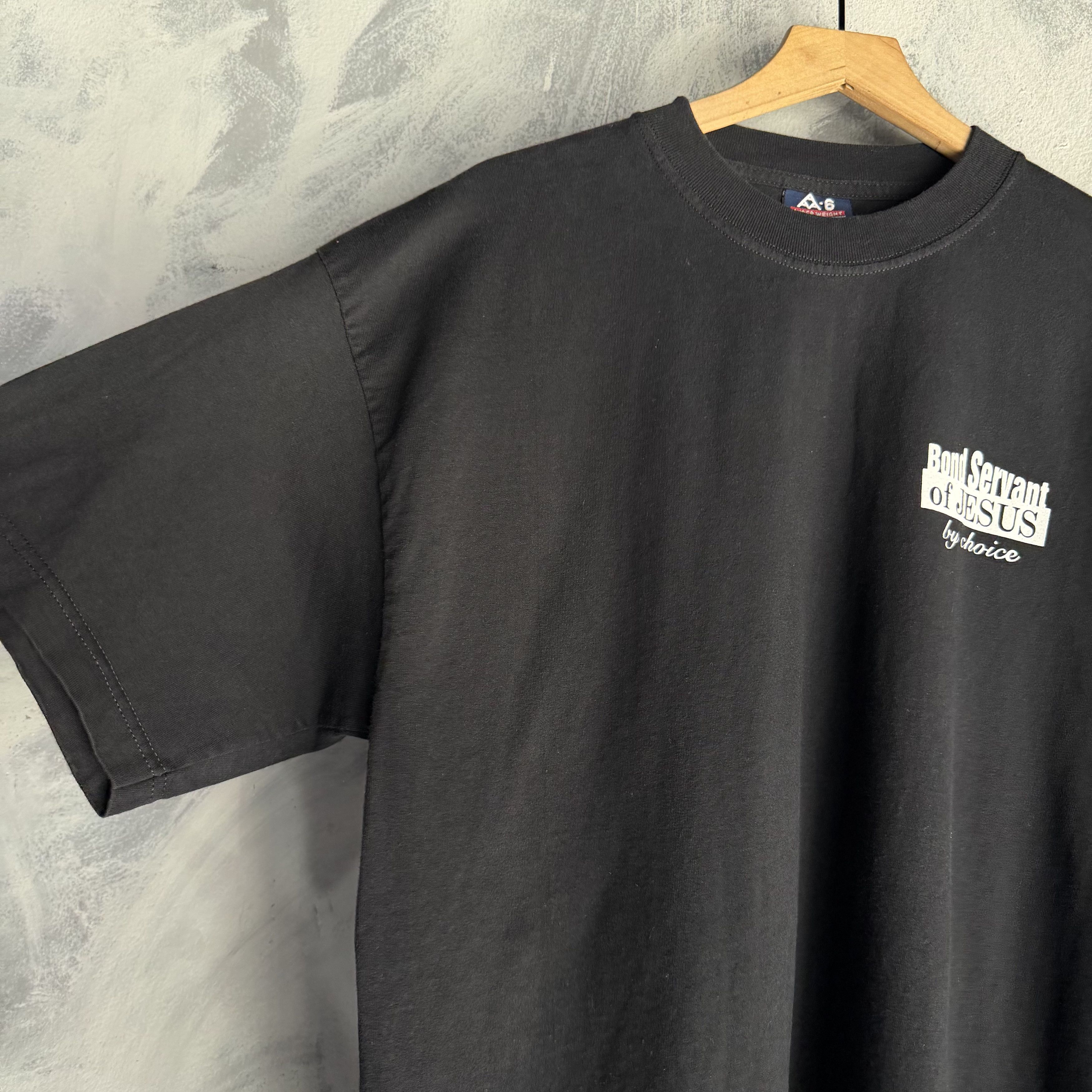 Other Vtg Y2K Jesus T Shirt Mens Trained To Serve Jesus Set Free Size US XL / EU 56 / 4 - 7 Thumbnail