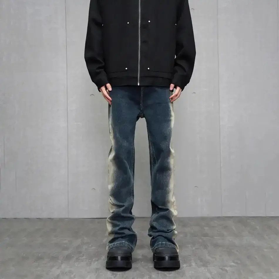 Japanese Brand × Jean Skinny Jeans Men Y2k Street Contrast Fashion Casual Slim Size US 30 / EU 46 - 2 Thumbnail