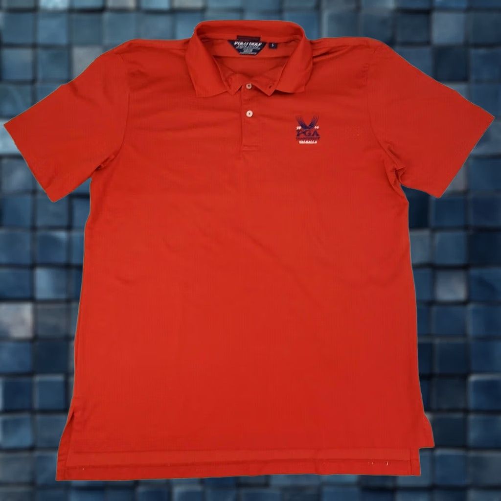 Polo Ralph Lauren Polo Ralph Lauren Golf Pima Performance Shirt Men L Red PGA 2014 Valhalla EUC Size US L / EU 52-54 / 3 - 1 Thumbnail