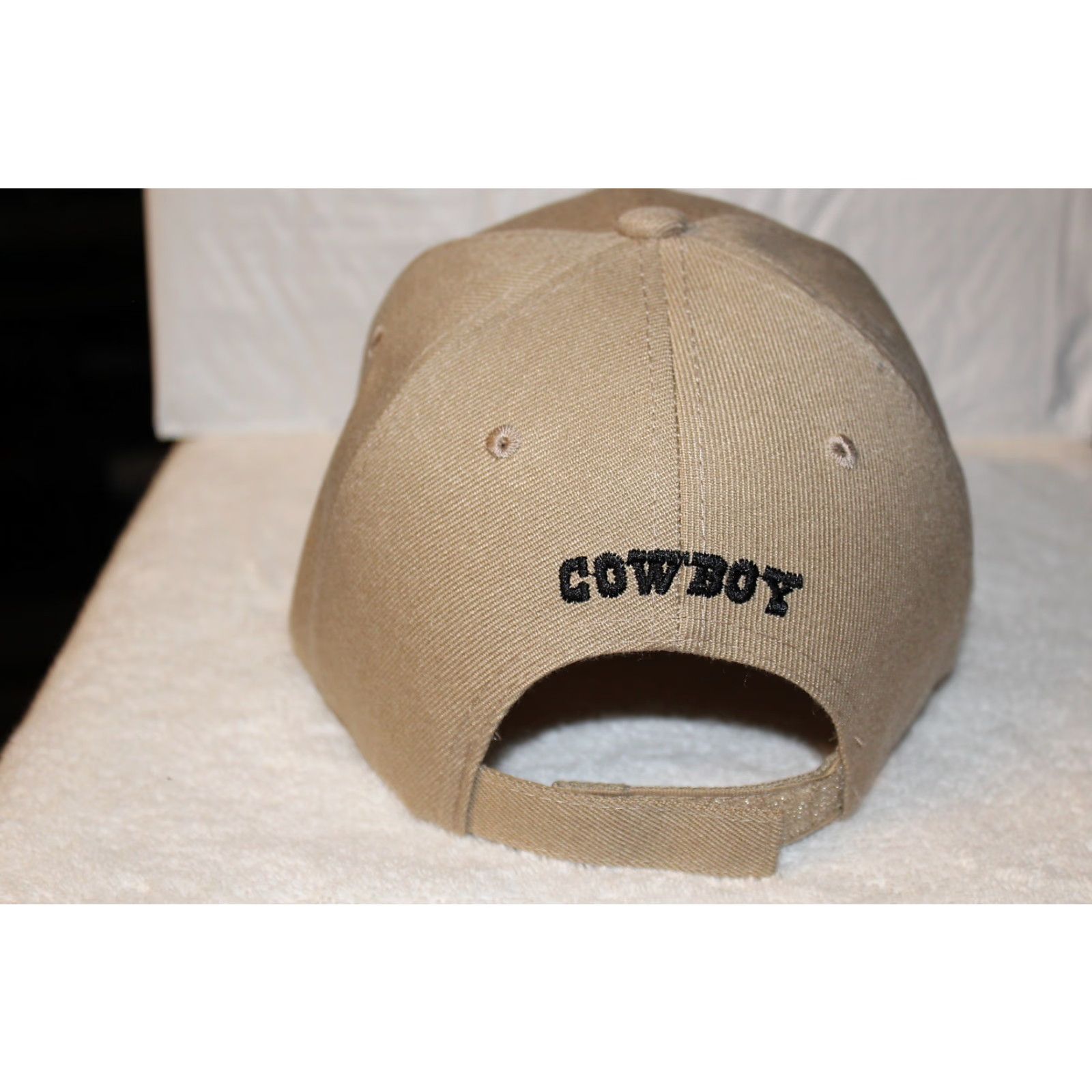 Vintage ACE Cowboy Hat Boots Rope Beige Outdoor Western Baseball Cap Adjustable Men Size ONE SIZE - 3 Thumbnail