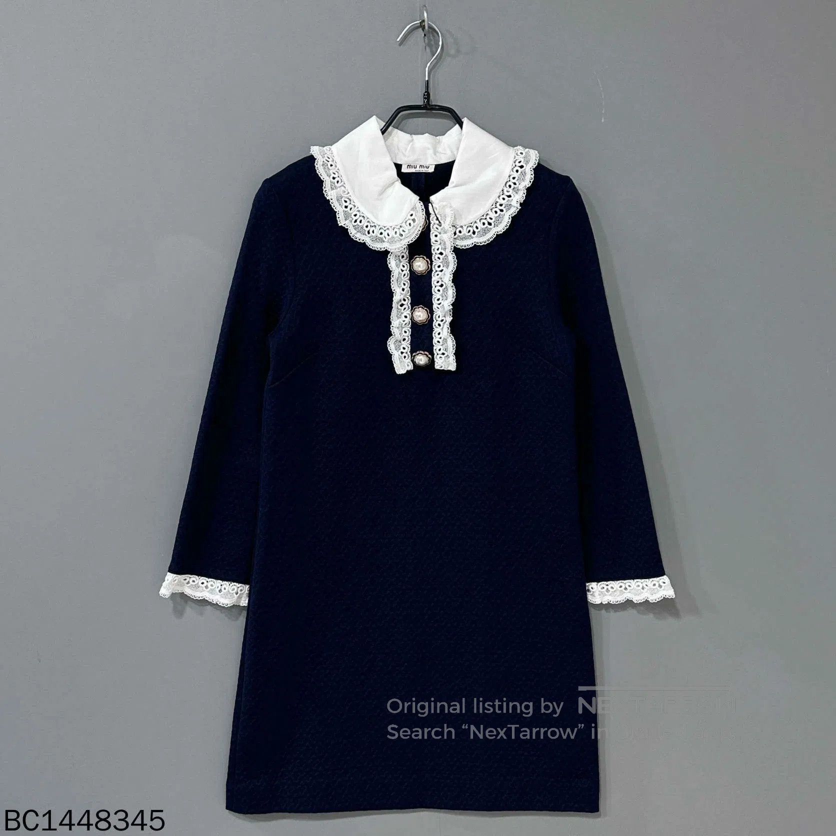 Miu Miu navy lace collar dress by miumiu. Size US S / EU 44-46 / 1 - 2 Thumbnail
