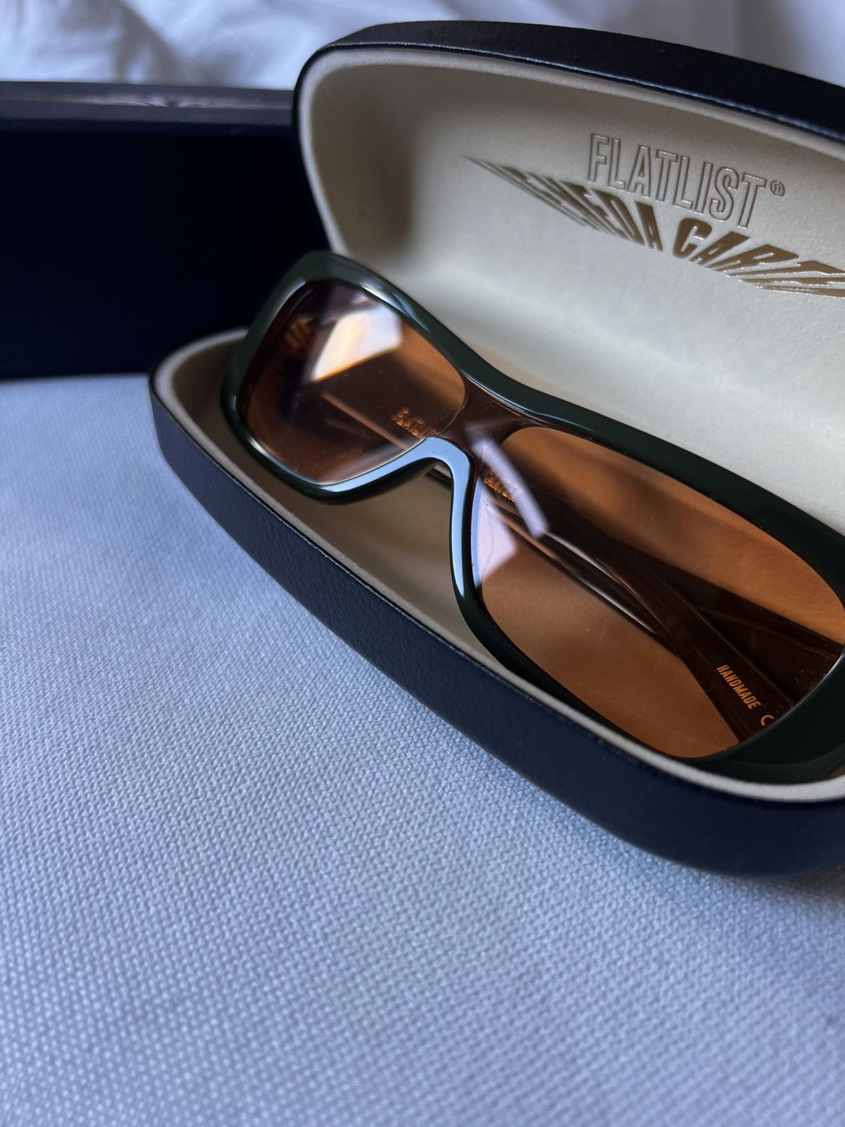 Veneda Carter x Flatlist Green Disco Sunglasses