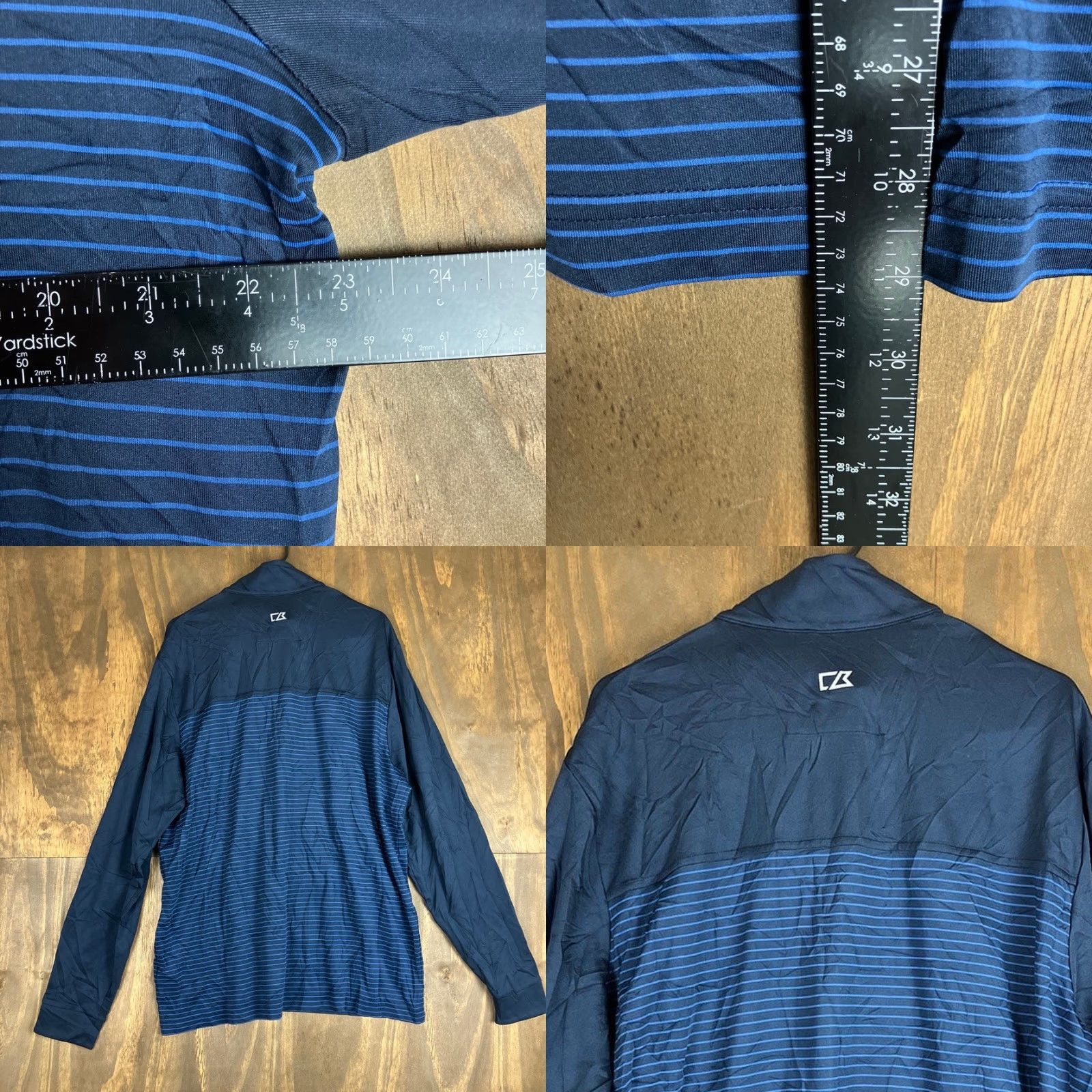 Cutter & Buck Cutter & Buck Jacket Men Navy Blue Budweiser 1/4 Zip DryTec 50+ SPF Stretch XL Size US XL / EU 56 / 4 - 8 Thumbnail