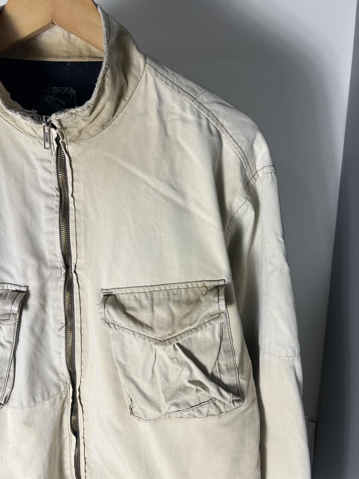 Stussy × Vintage VERY RARE STUSSY DESIGNER LIGHT JACKET JAPAN STYLE Y2K 90s Size US L / EU 52-54 / 3 - 2 Thumbnail