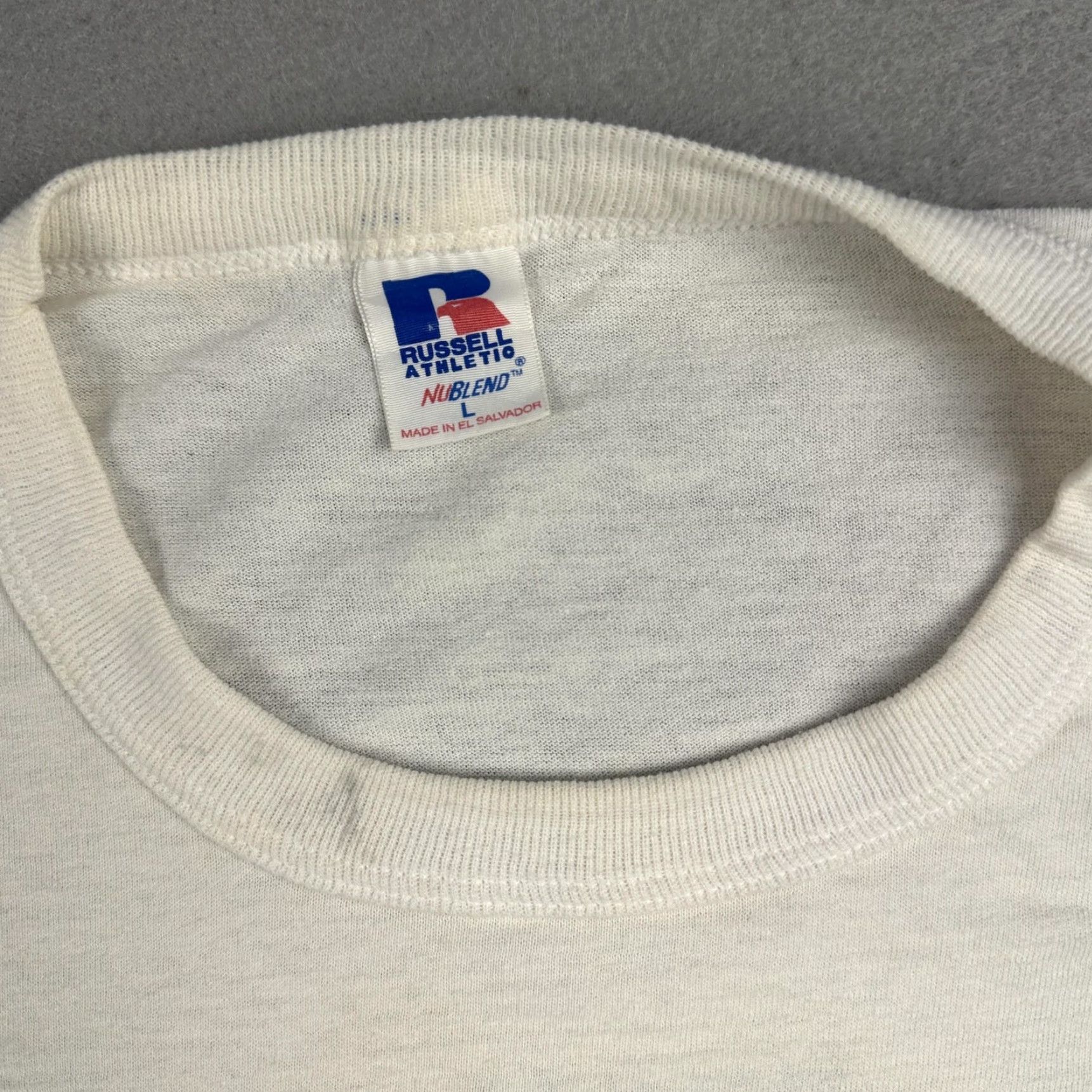Russell Athletic **Russell Athletic Mens Large White Baseball Graphic Shirt** User: **Russell Athletic Mens Large White Baseball Graphic T-Shirt** Size US L / EU 52-54 / 3 - 6 Thumbnail
