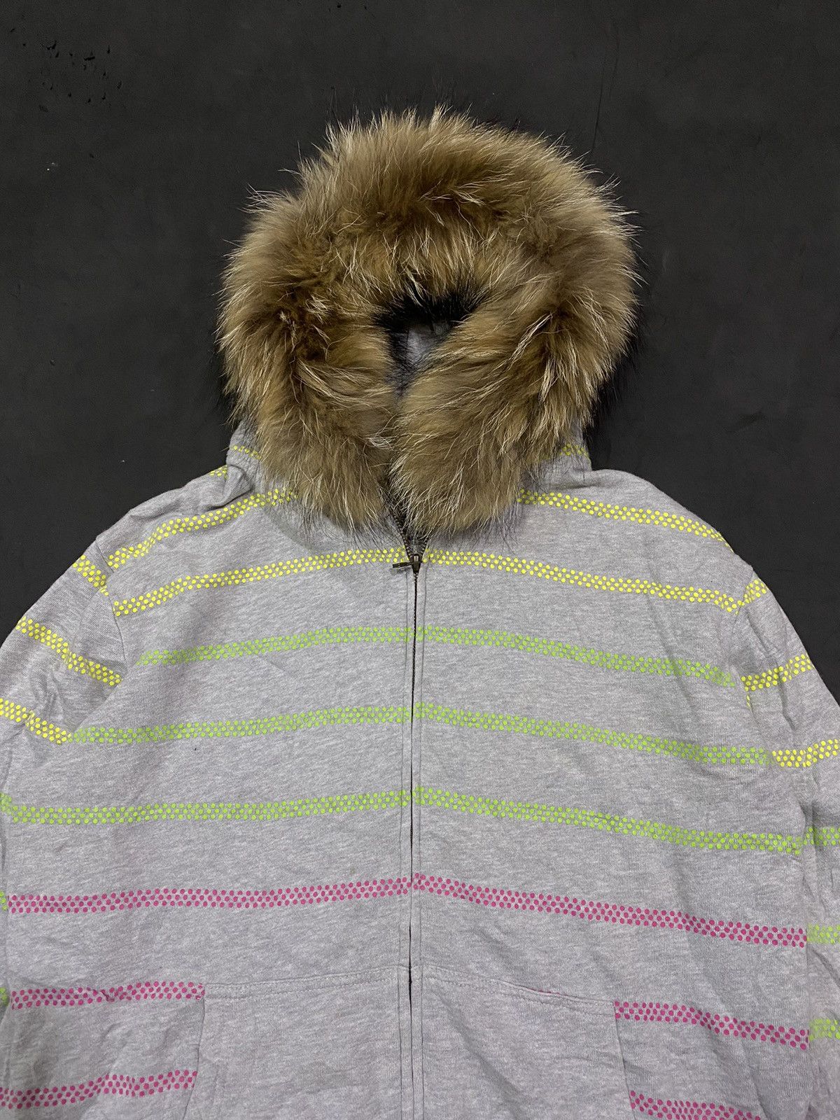 14th Addiction 💸BINDINGOFFER💸OPacific Striped Furhoodie Lgb Ifsixwasnine Size US L / EU 52-54 / 3 - 2 Thumbnail