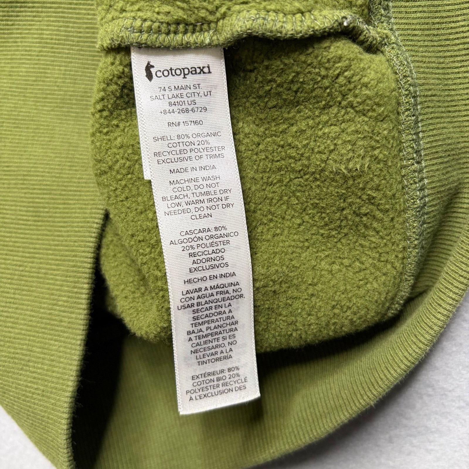 Cotopaxi Cotopaxi TahoeXC Full Zip Hoodie M Green Do Good Organic Size US M / EU 48-50 / 2 - 4 Thumbnail