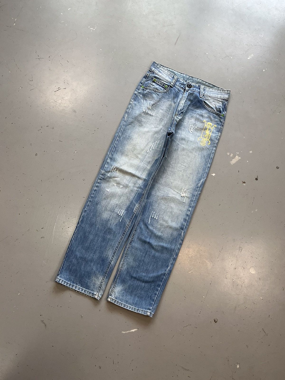 Levi's × Vintage Vintage Levi’s Strauss & co. Pattern embroidered denim Size 28" / US 6 / IT 42 - 3 Thumbnail