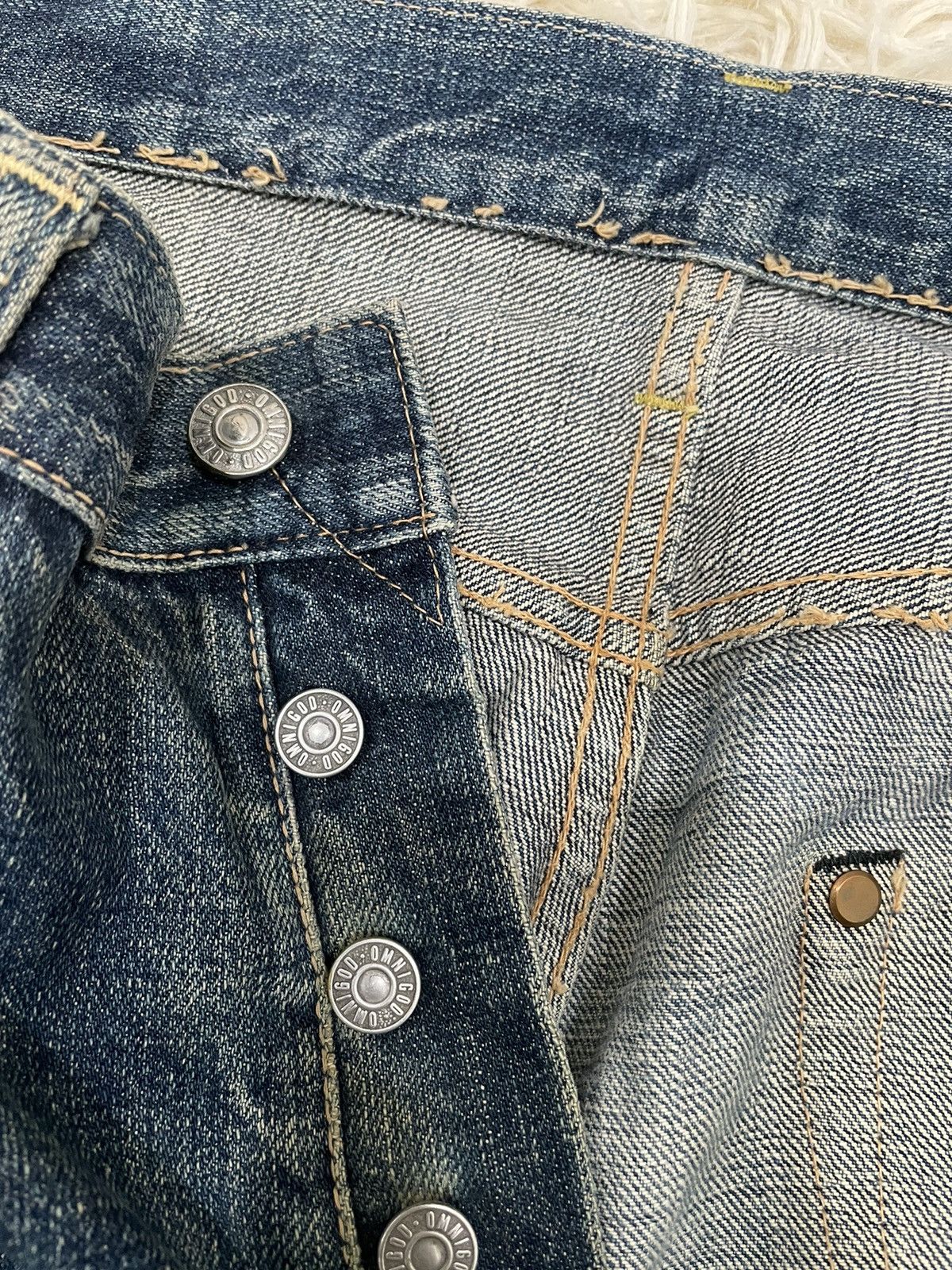 OMNIGOD Bind Offer‼️Vintage Omnigod Selvedge Rusty Denim (24-093) Size US 31 - 15 Thumbnail