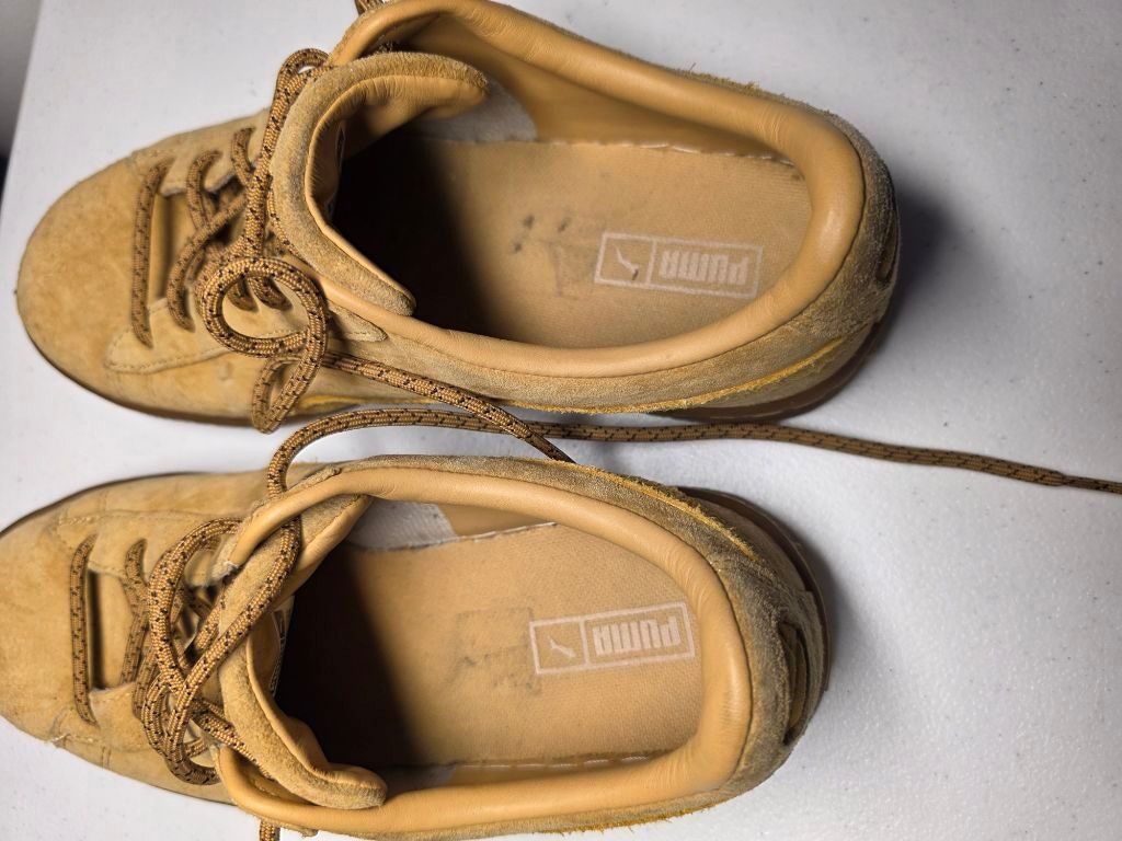 Puma Puma Basket Suede Sneakers Tan Gum Sole Women's US 7C Off Du Size US 7 / IT 37 - 9 Thumbnail